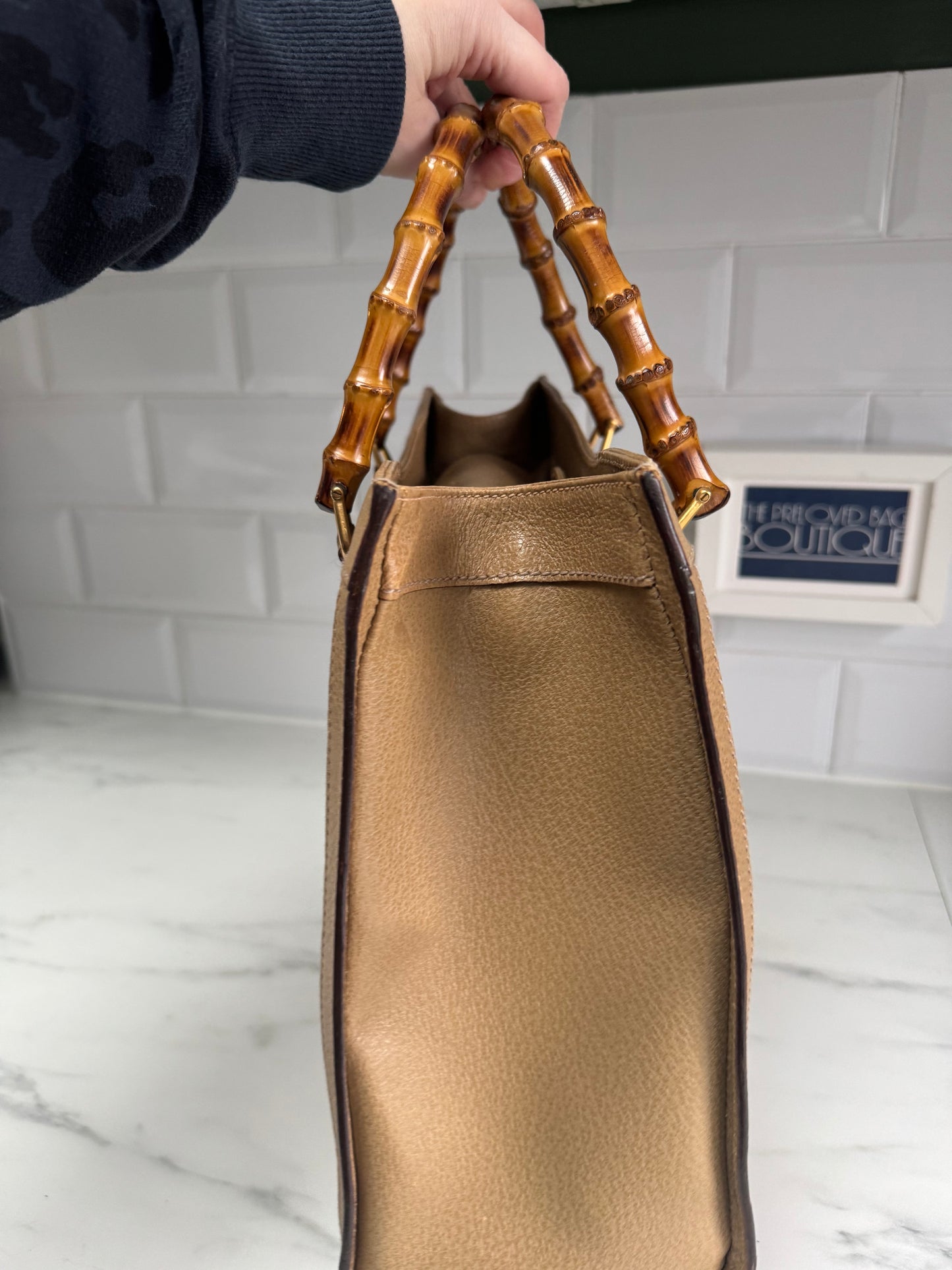 Gucci Bamboo Diana Tote - Toffee