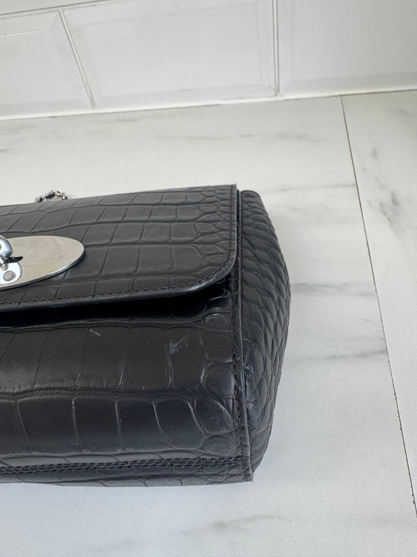 Mulberry Regular Lily -Black Croc