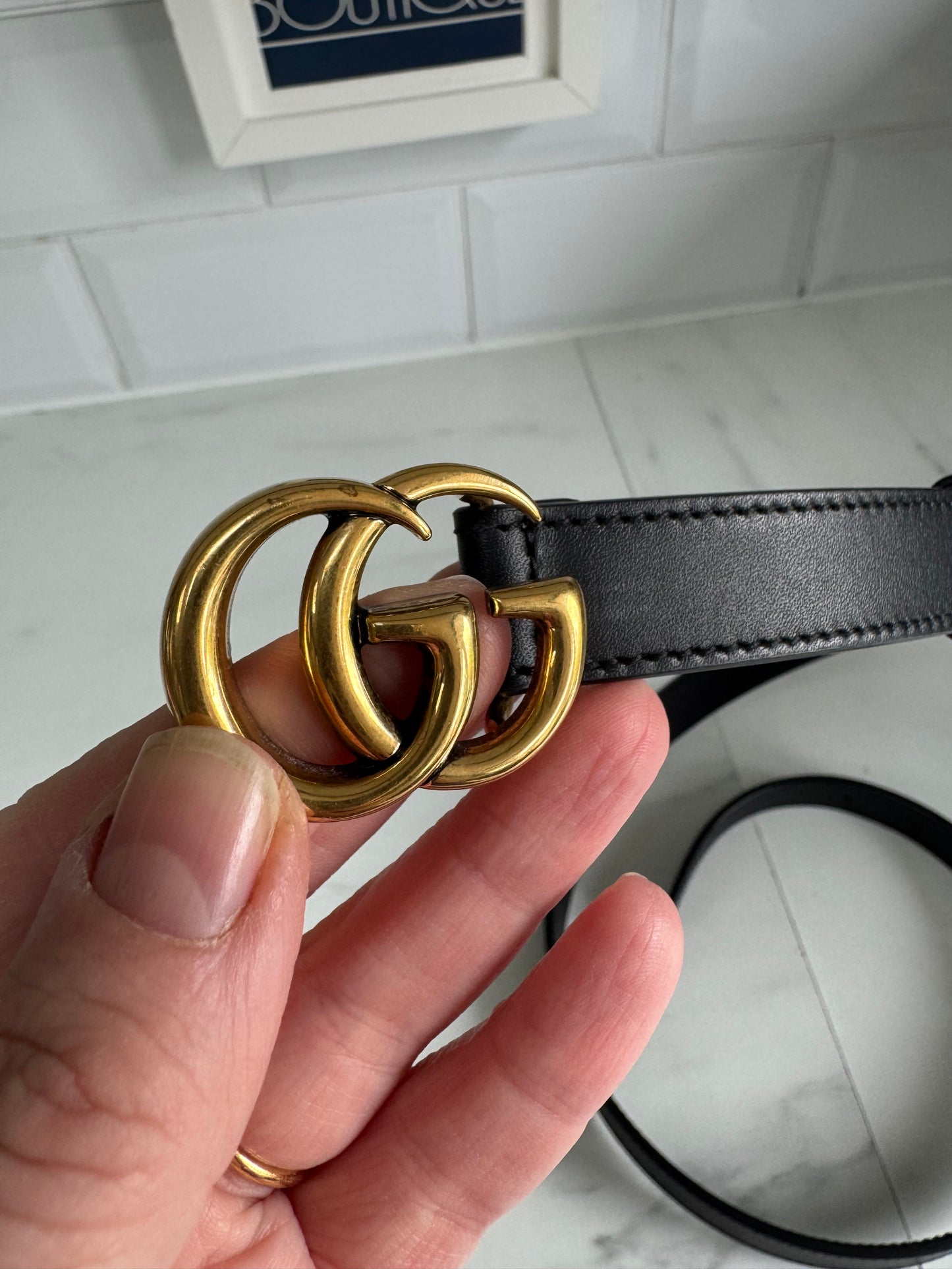 Gucci Slim Belt - Black