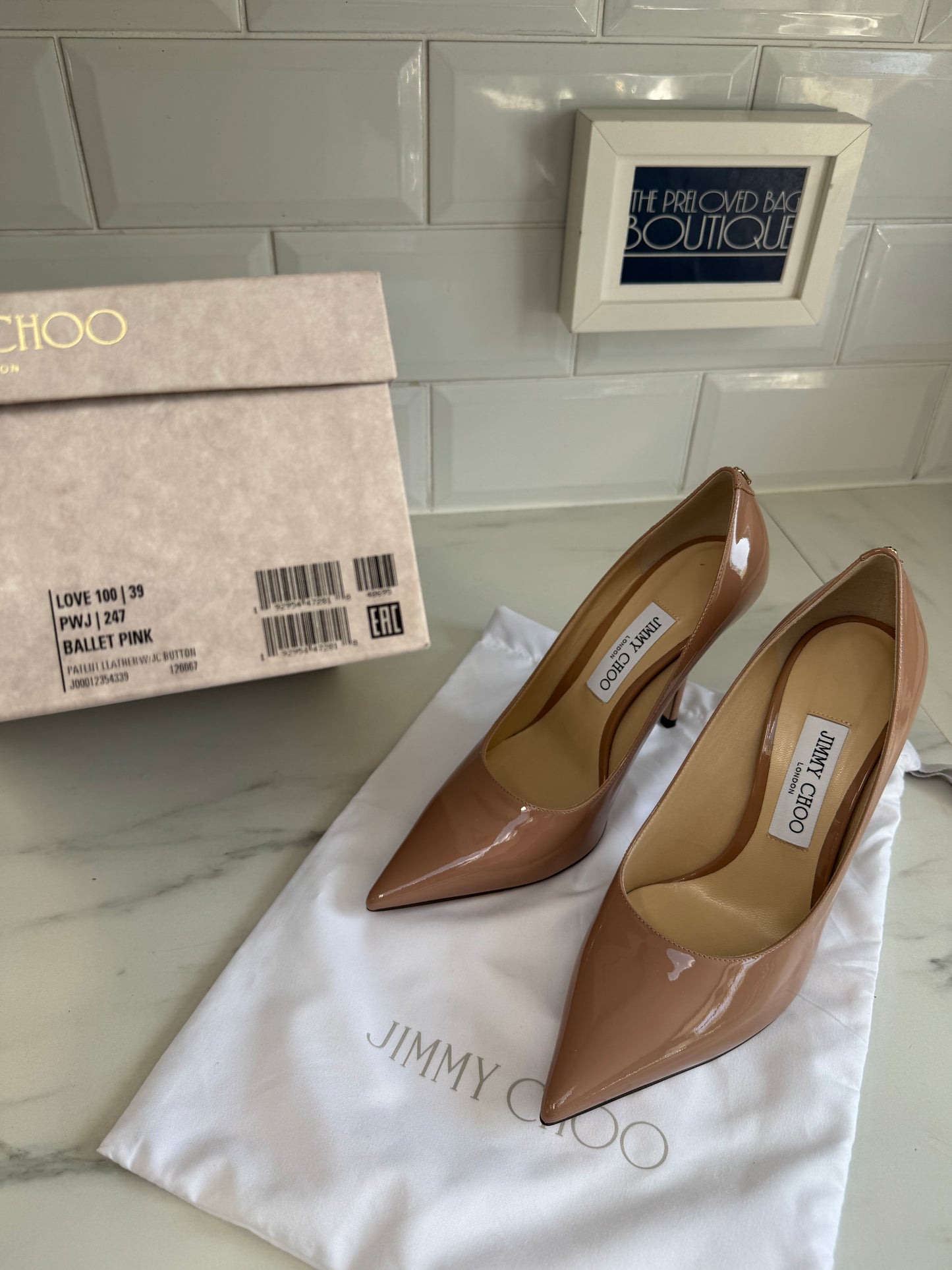 Jimmy Choo Love 100  Heels - Ballet Pink