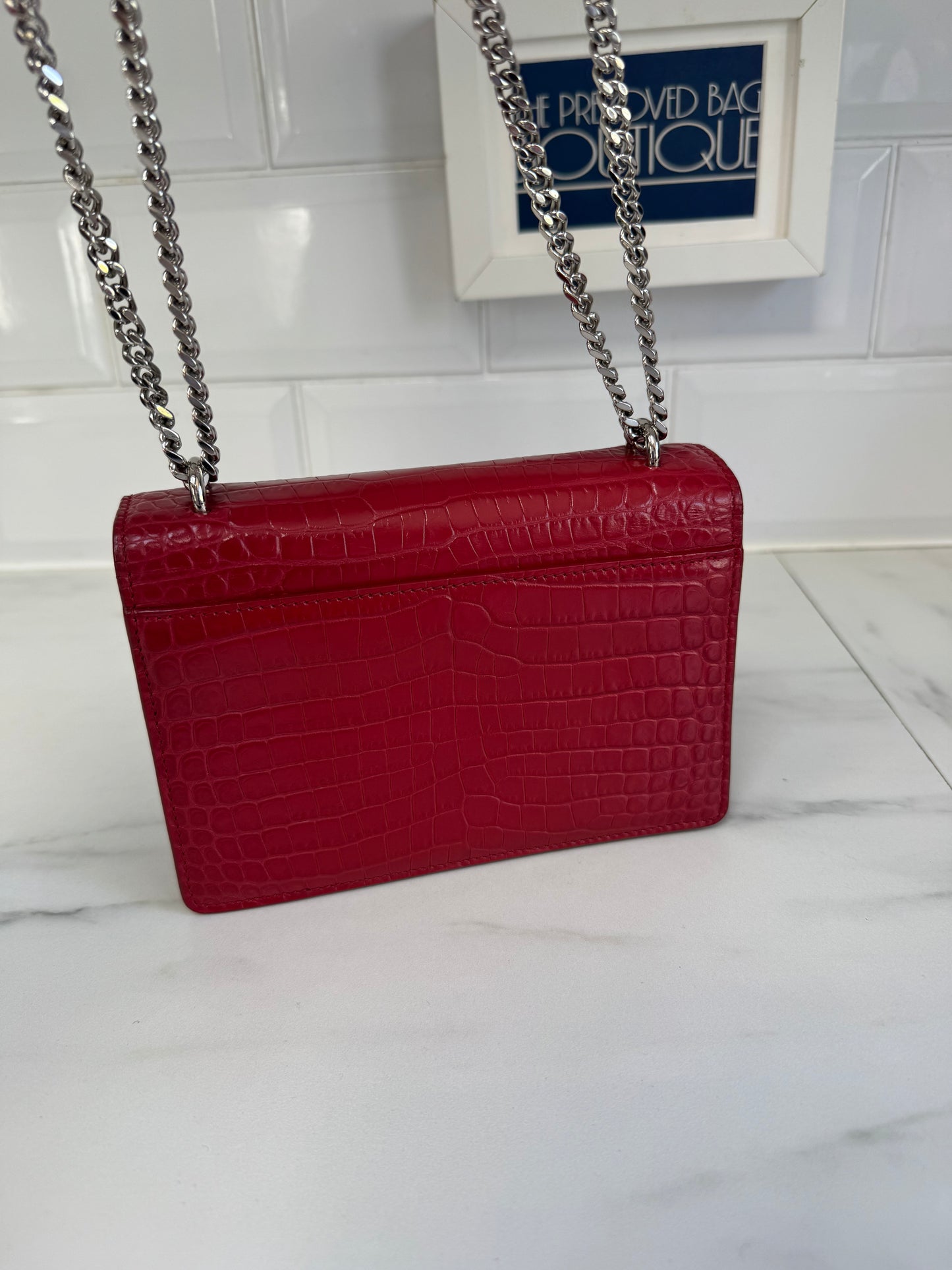 Saint Laurent Mini Sunset - Red