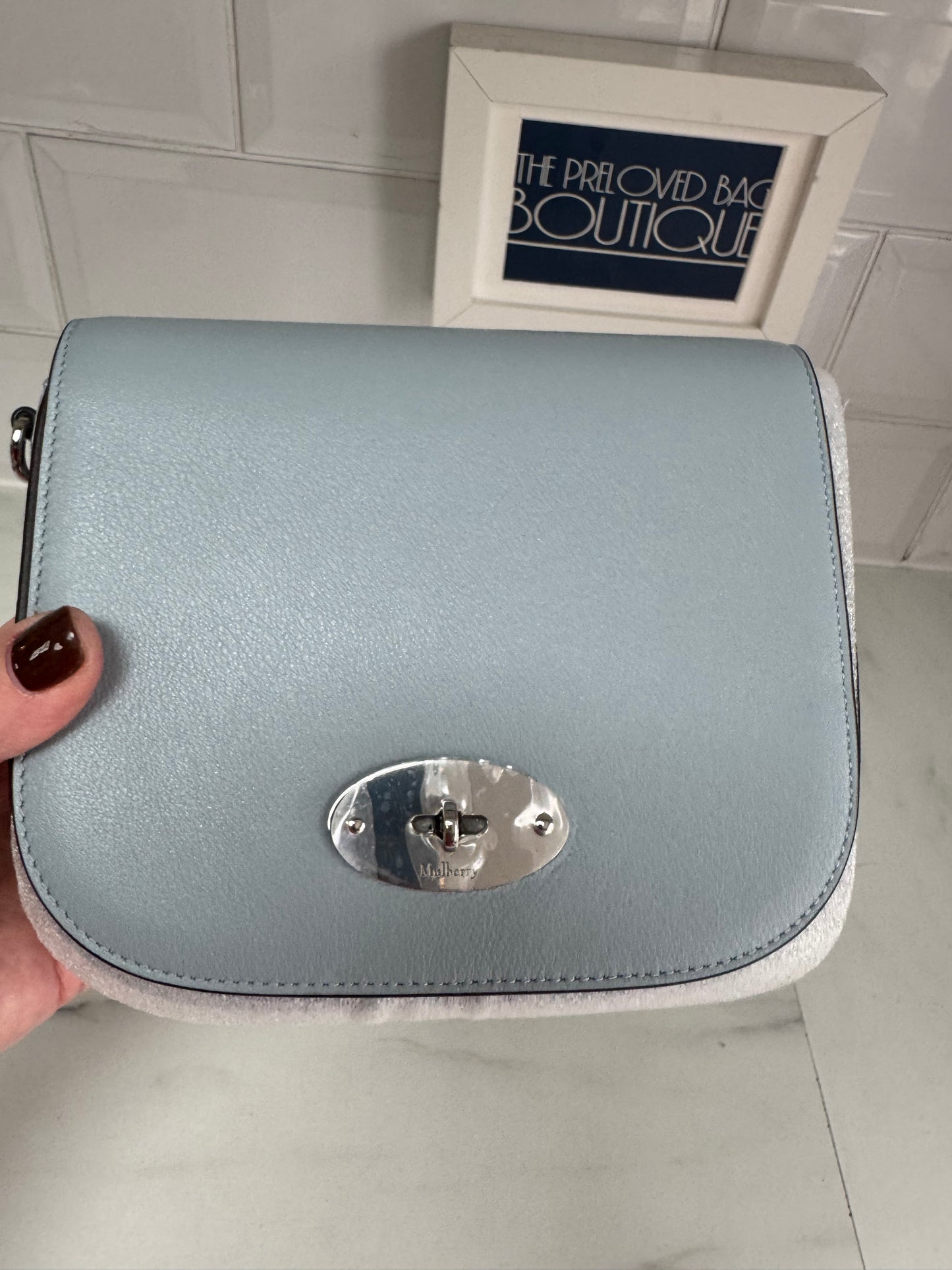 Mulberry Darley Satchel - Cloud