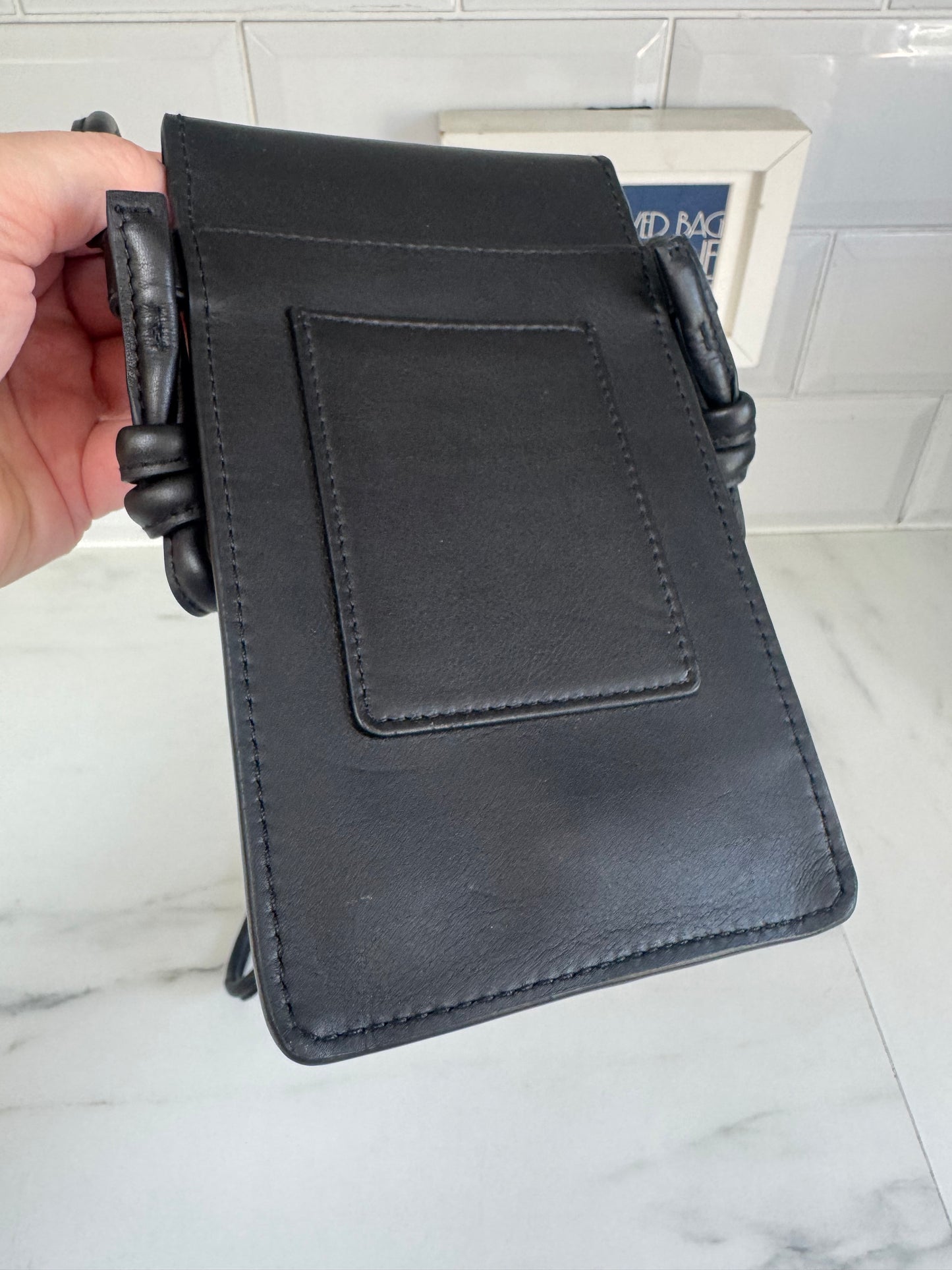 Aspinal of London Cross Body Phone Pouch - Black