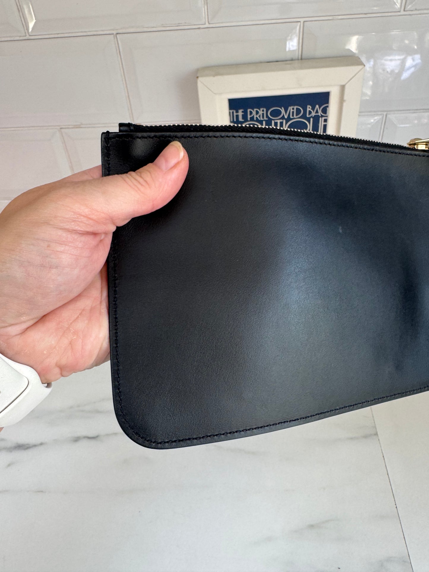 Mulberry Blossom Pouch - Black