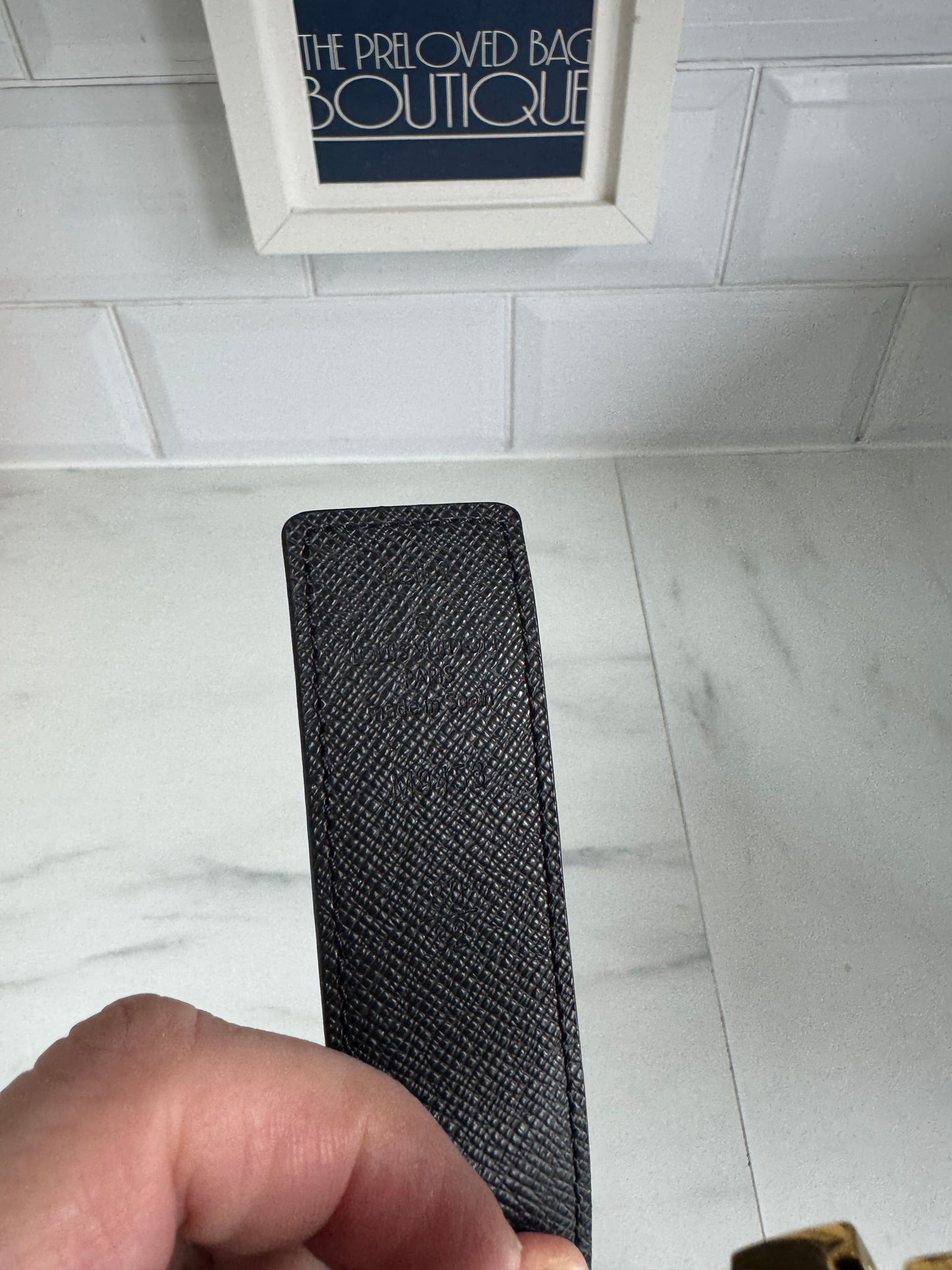 Louis Vuitton Initials Slim Monogram Belt - Brown