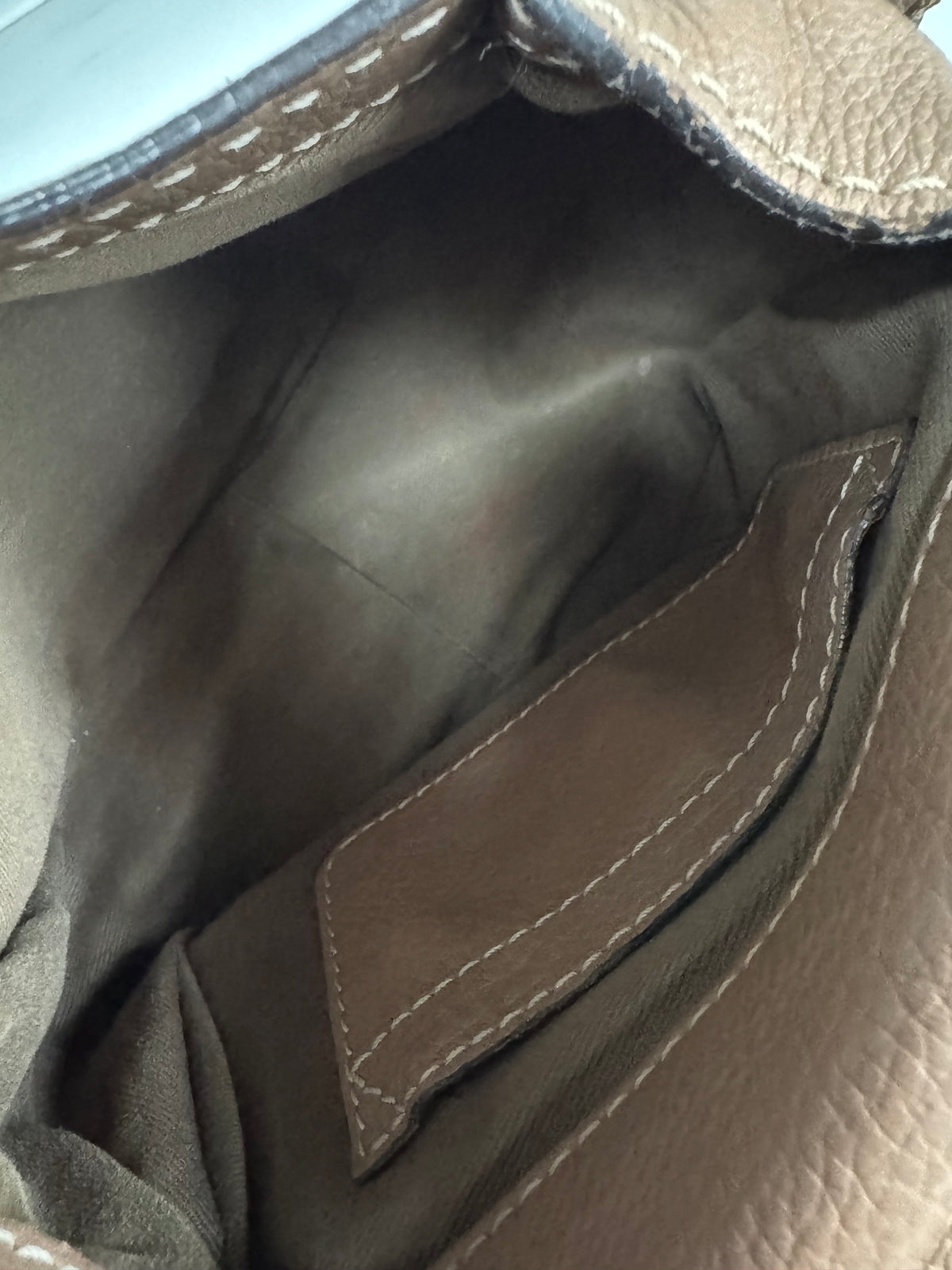 Chloé Mini Marcie Saddle Bag - Nut Brown