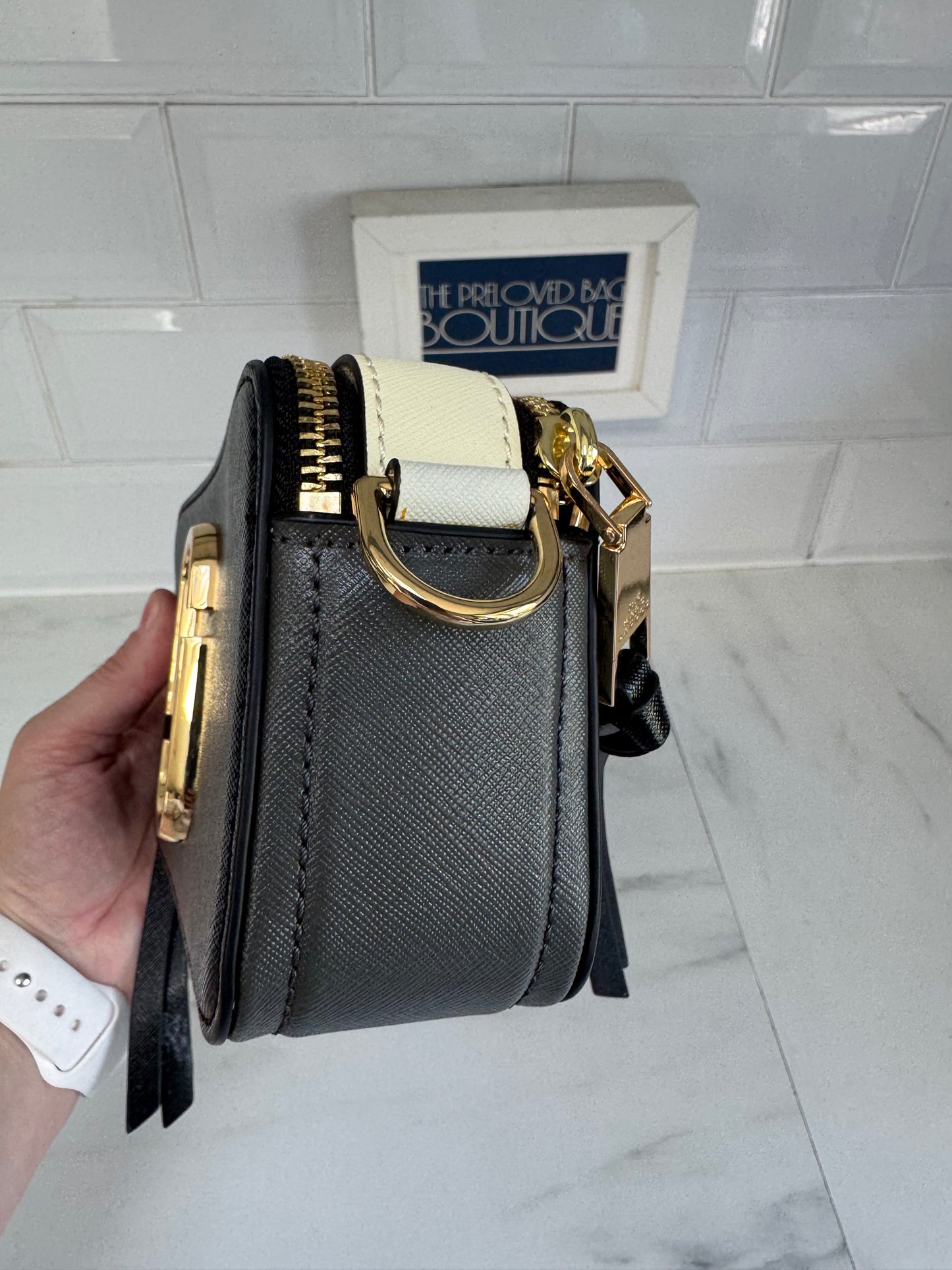 Marc Jacobs Snapshot Camera Bag - Black and White
