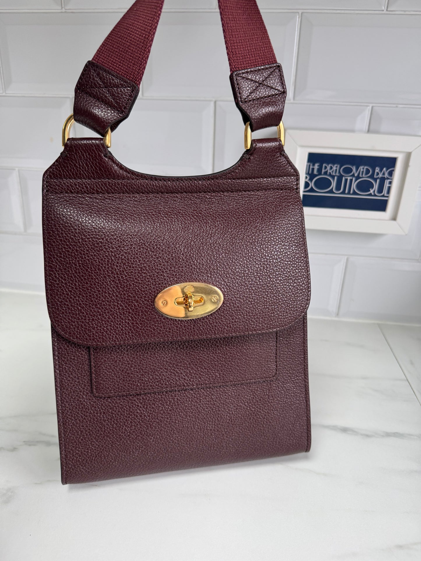 Mulberry Small Antony - Oxblood