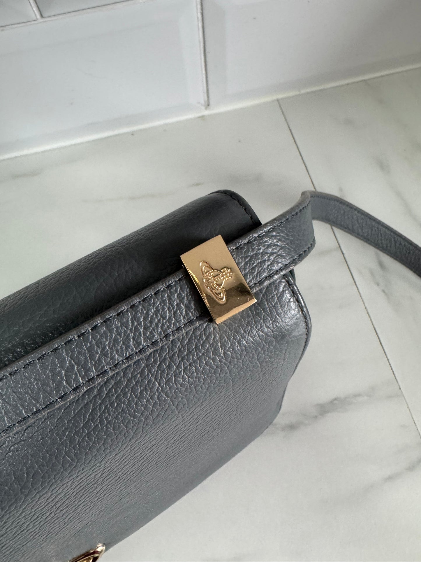 Vivienne Westwood “Balmoral” Shoulder Bag - Grey