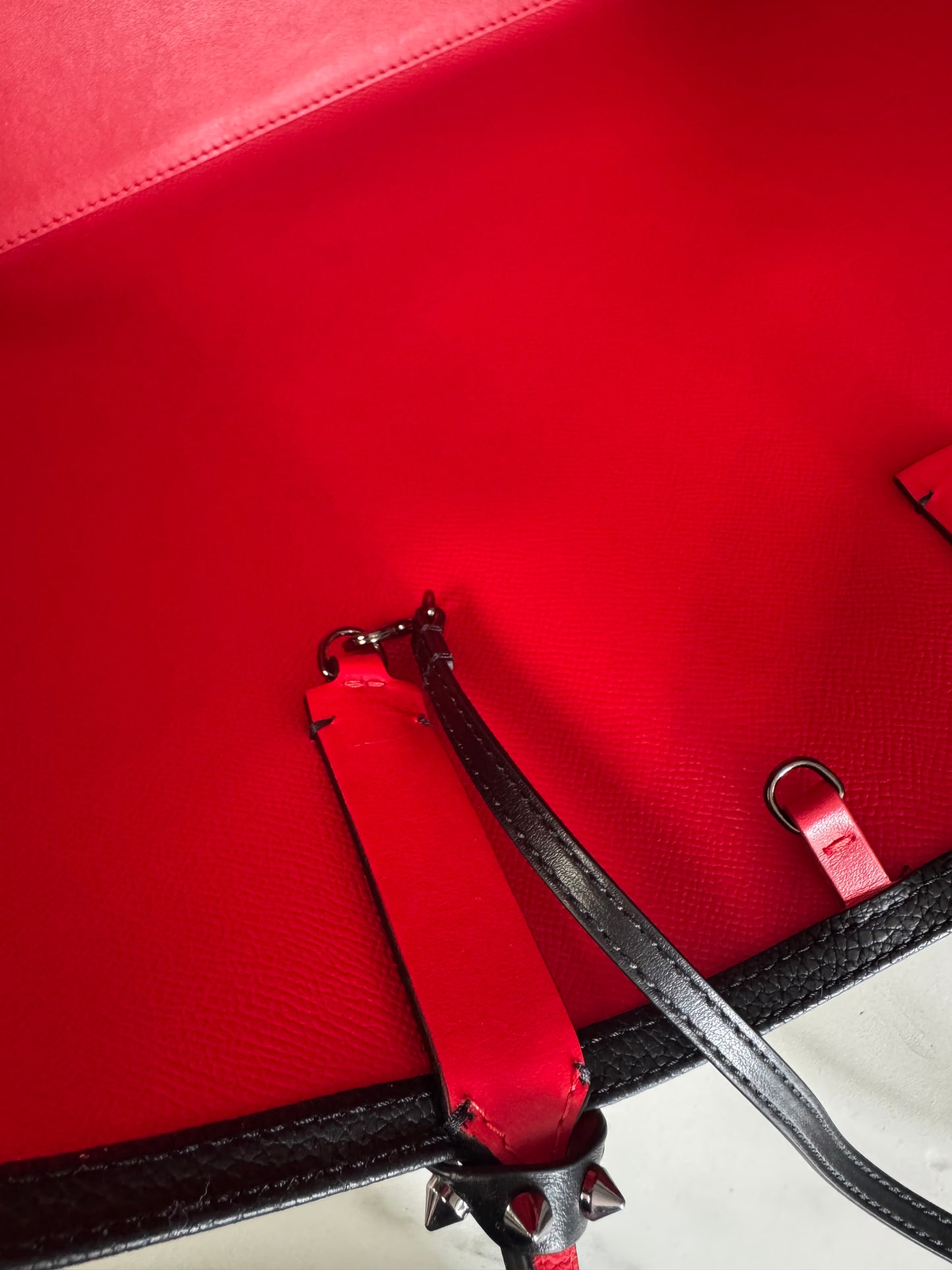 Christian Louboutin Cabata Tote - Black and Red