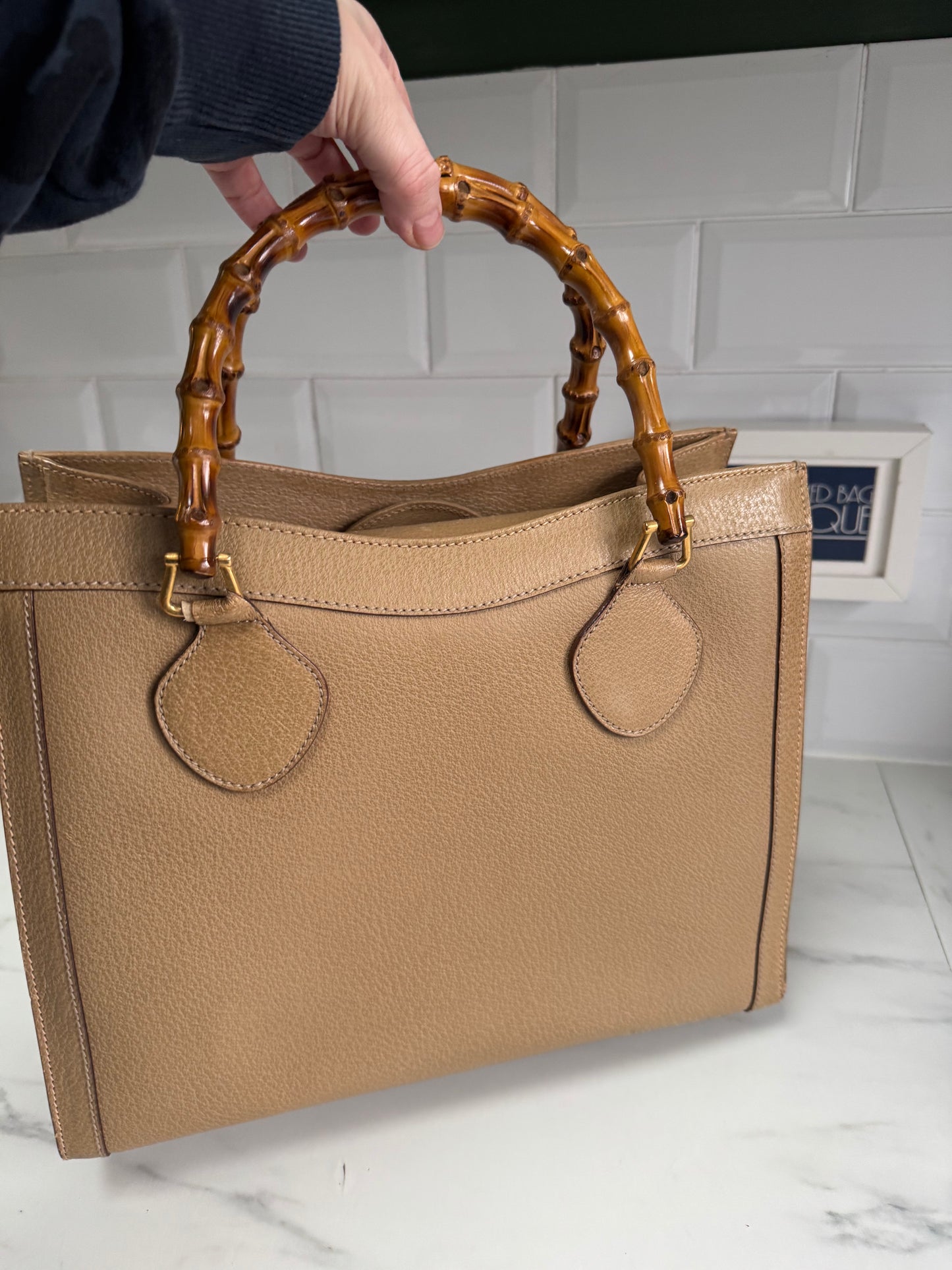 Gucci Bamboo Diana Tote - Toffee