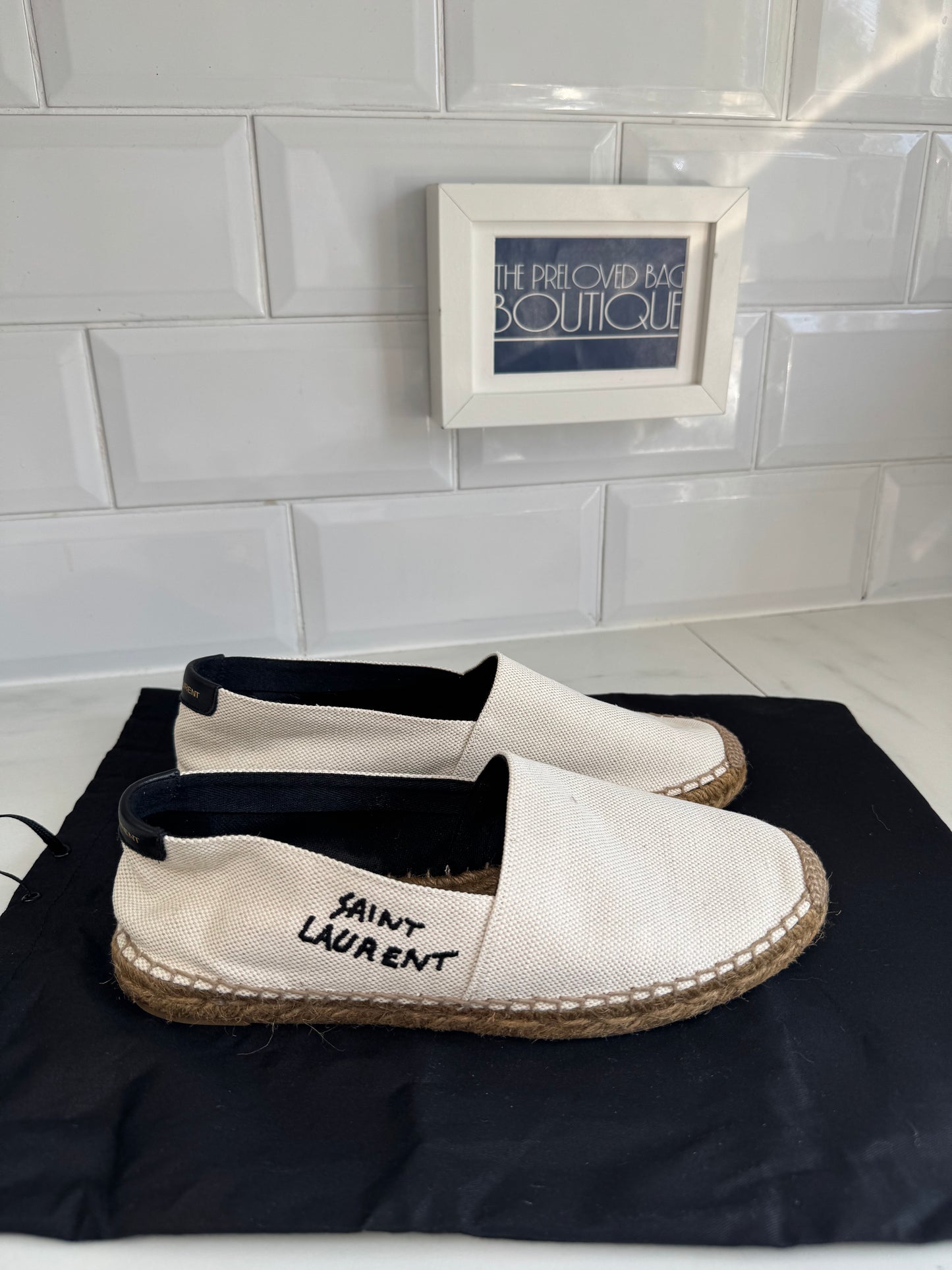Saint Laurent Espadrilles (2) - Cream
