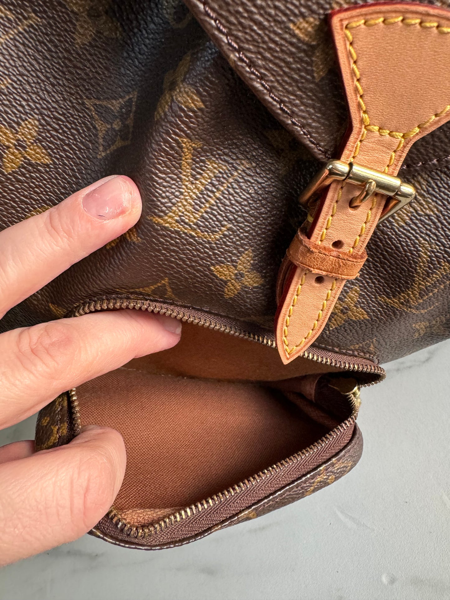 Louis Vuitton Vintage Montsouris Mini Backpack - Monogram