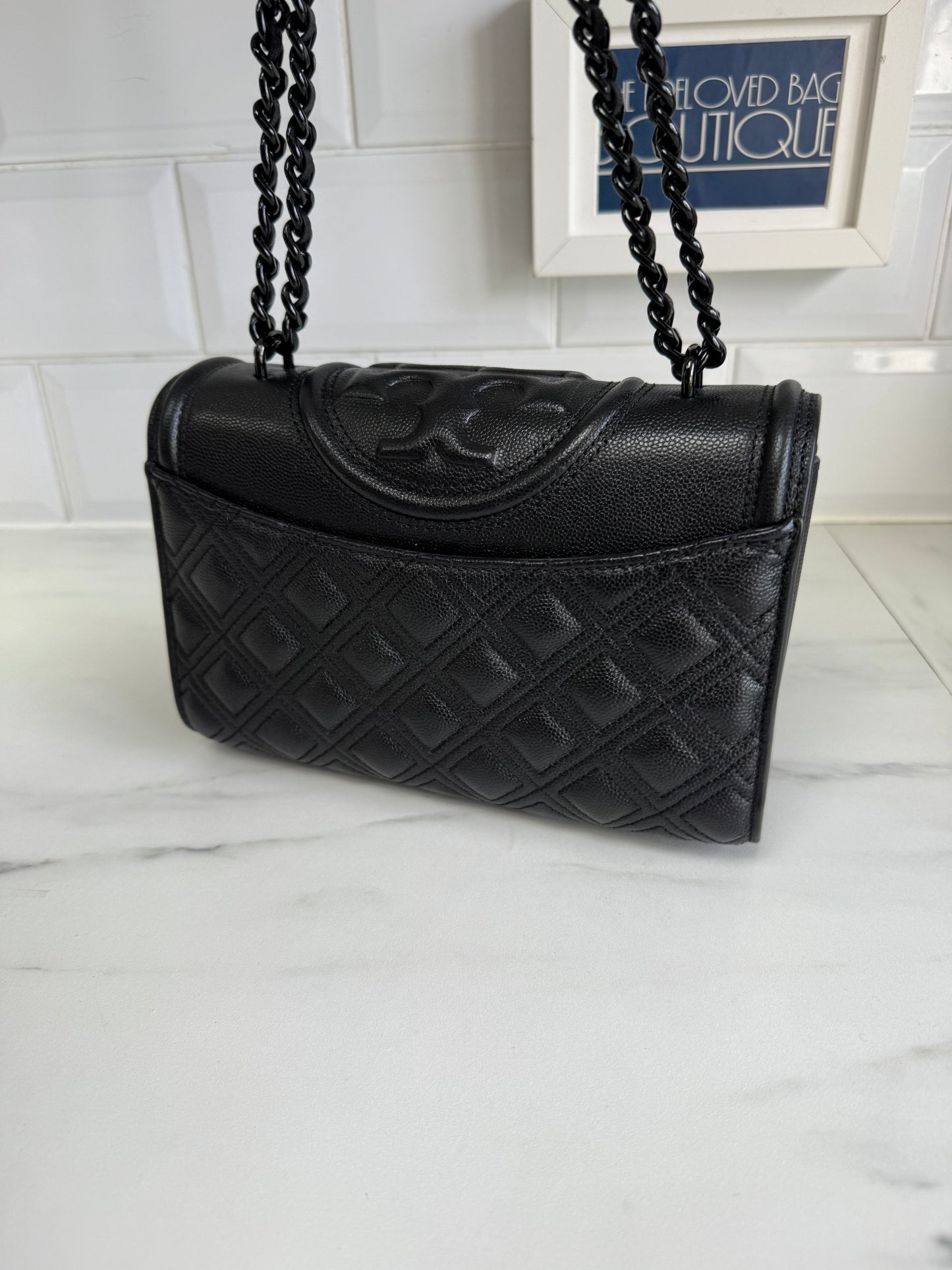 Tory Burch Fleming Shoulder Bag - Black