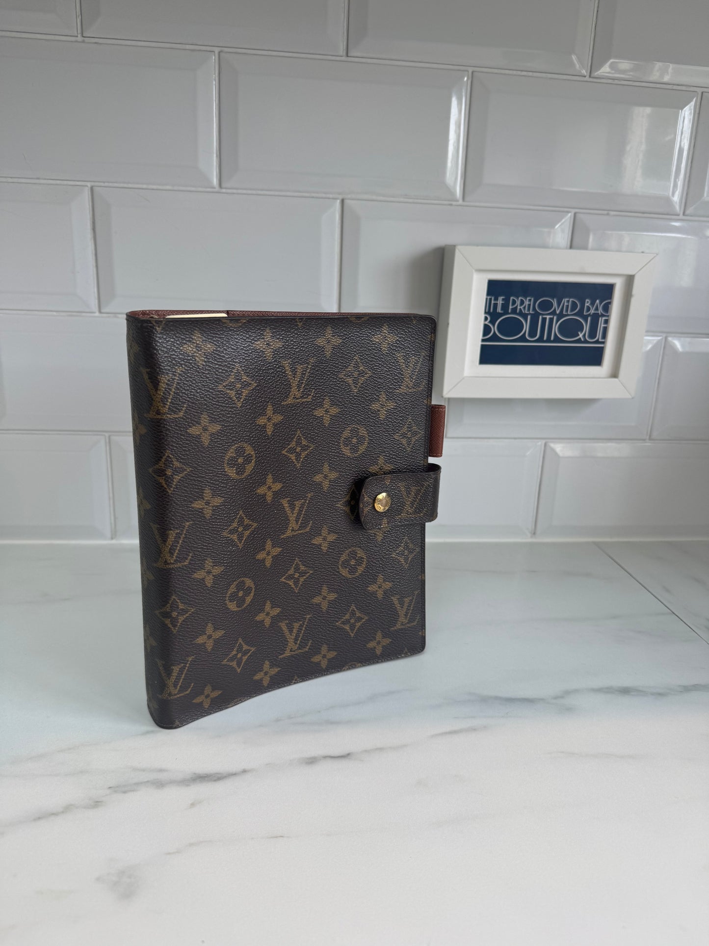 Louis Vuitton Large Ring Agenda Cover - Monogram Brown