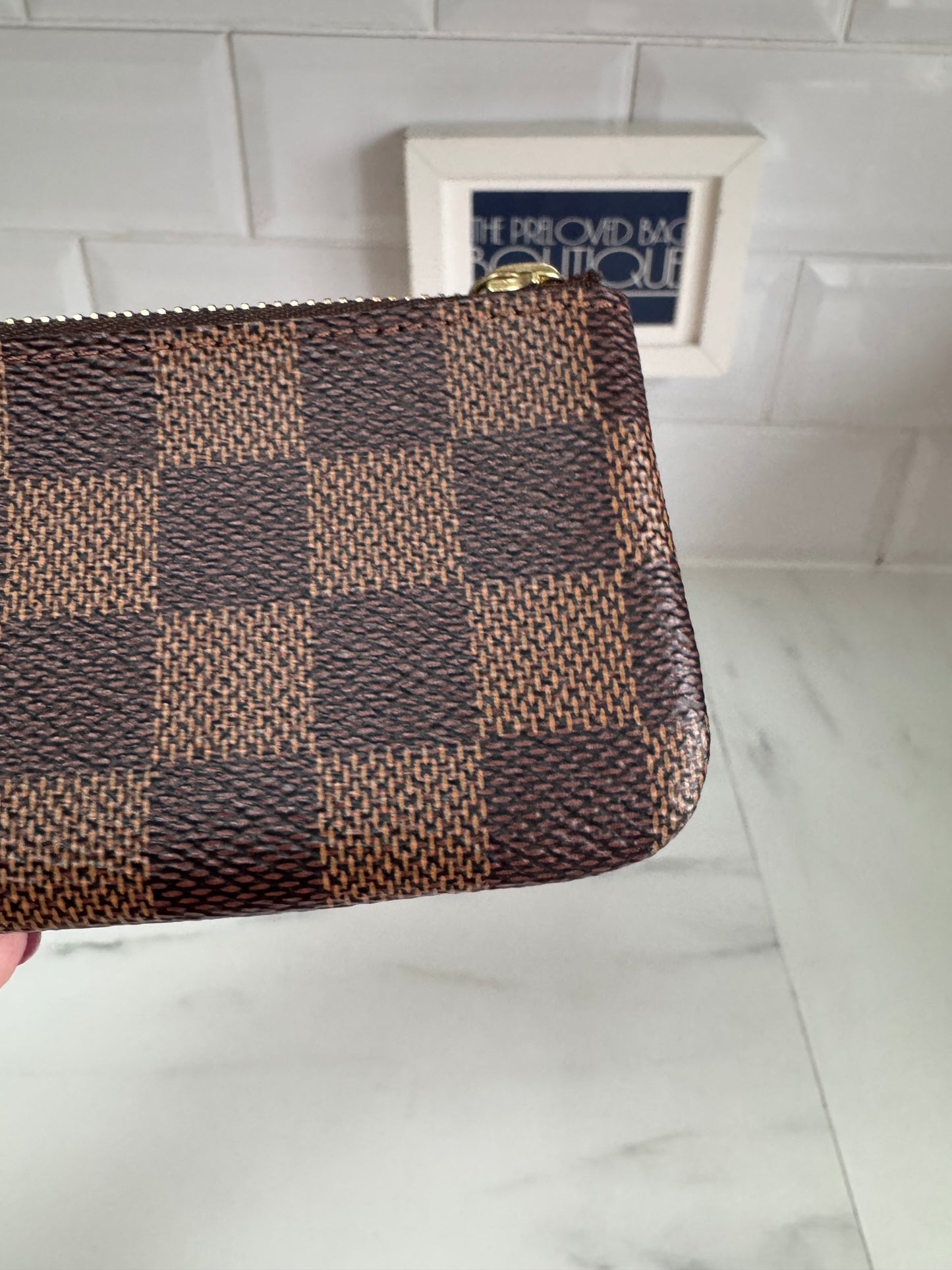 Louis Vuitton Key Pouch - Damier Ebene Brown