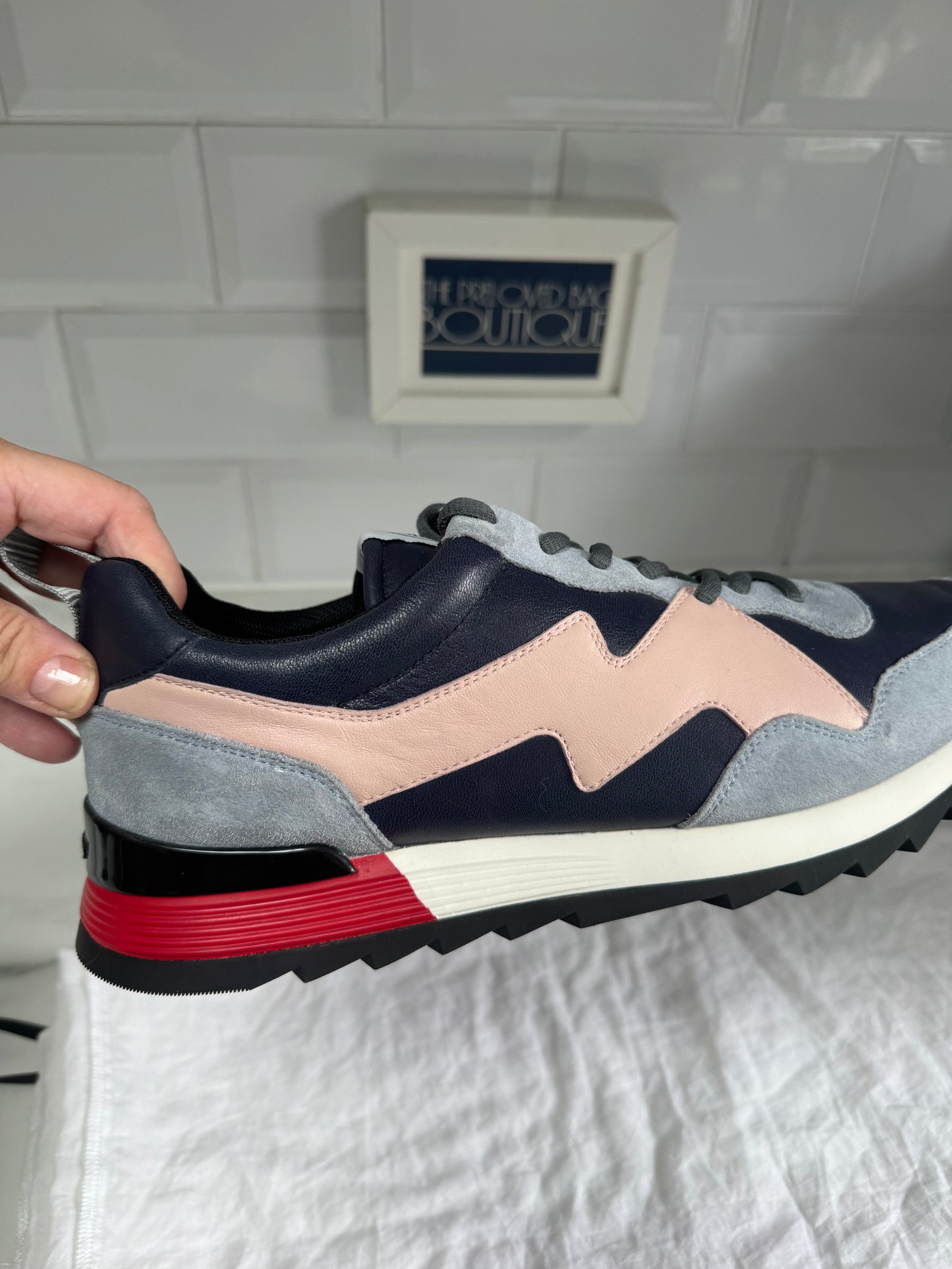 Mulberry My-1 Trainers - Blue, Pink, White, Grey and Red