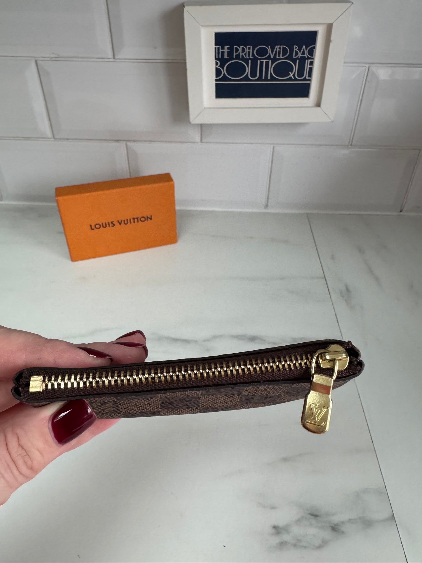 Louis Vuitton Key Pouch - Damier Ebene Brown