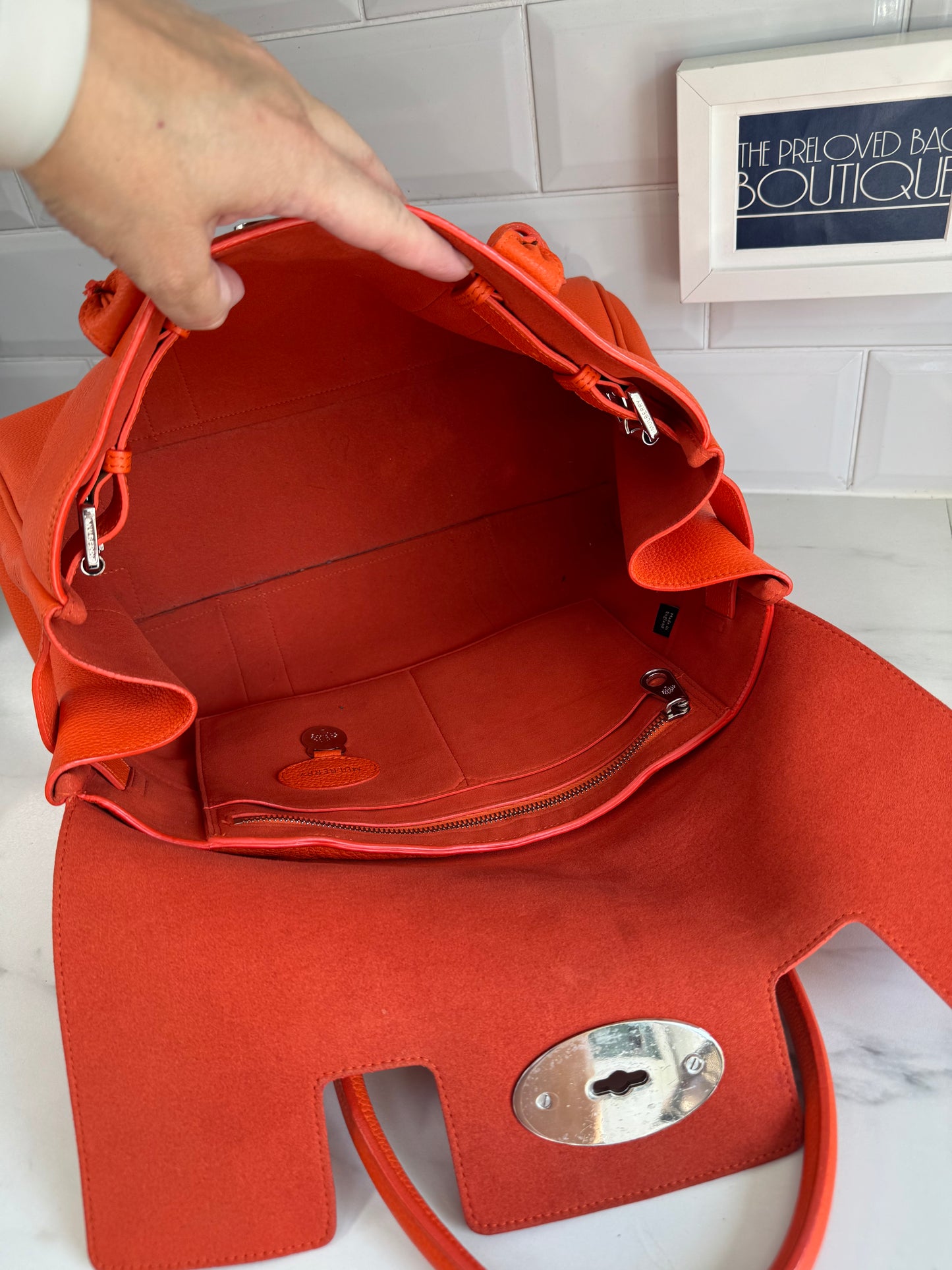 Mulberry Heritage Bayswater - Mandarin Orange