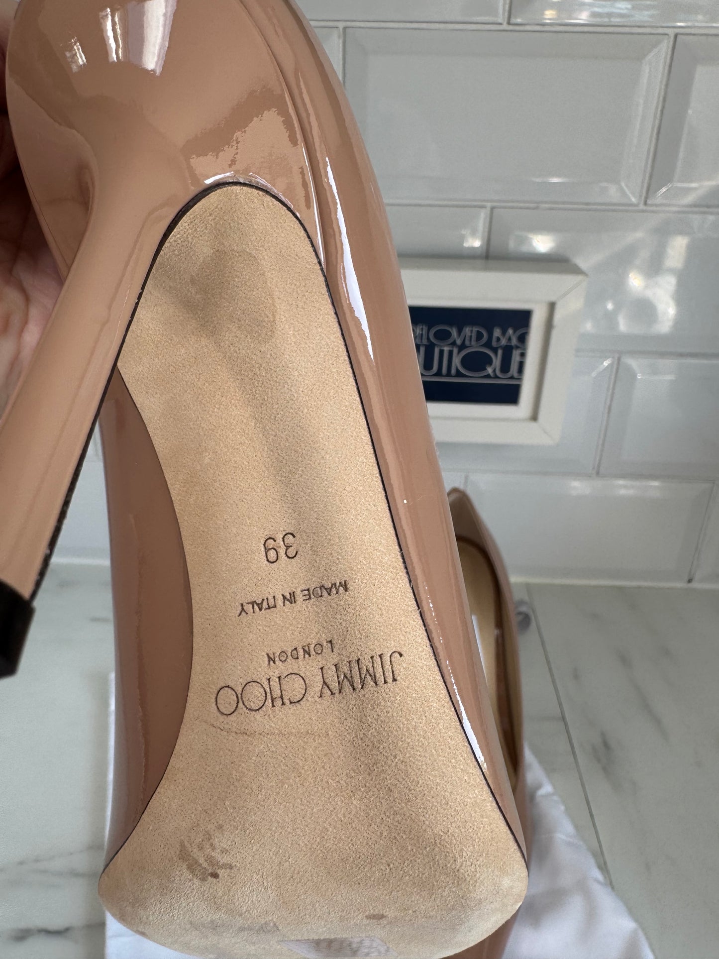 Jimmy Choo Love 100  Heels - Ballet Pink