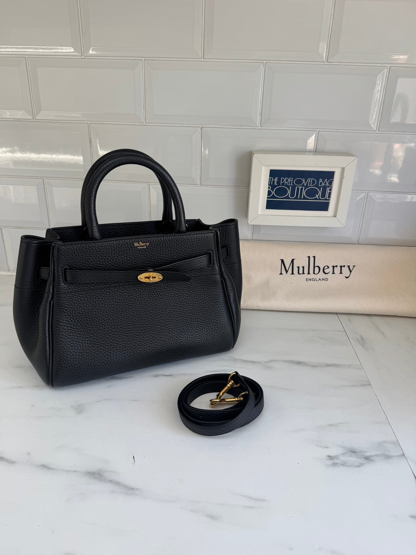 Mulberry Small Belted Bayswater - Black