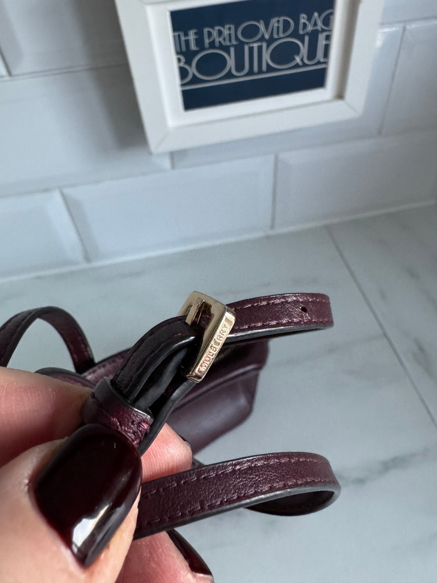 Mulberry Blossom Pochette - Oxblood