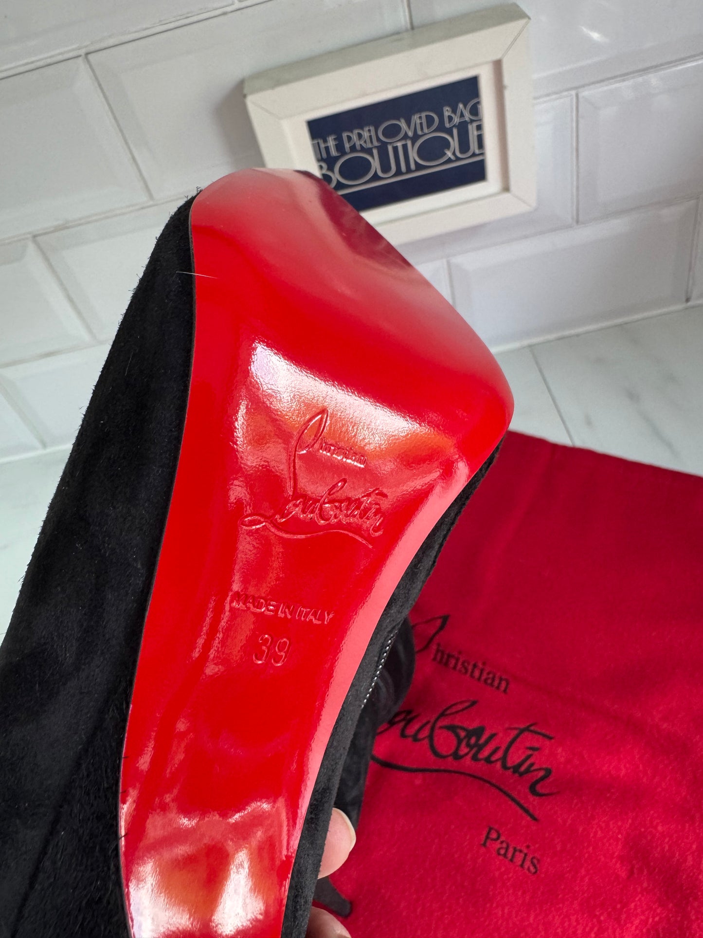Christian Louboutin Gorgona 100 Shoe Boots - black