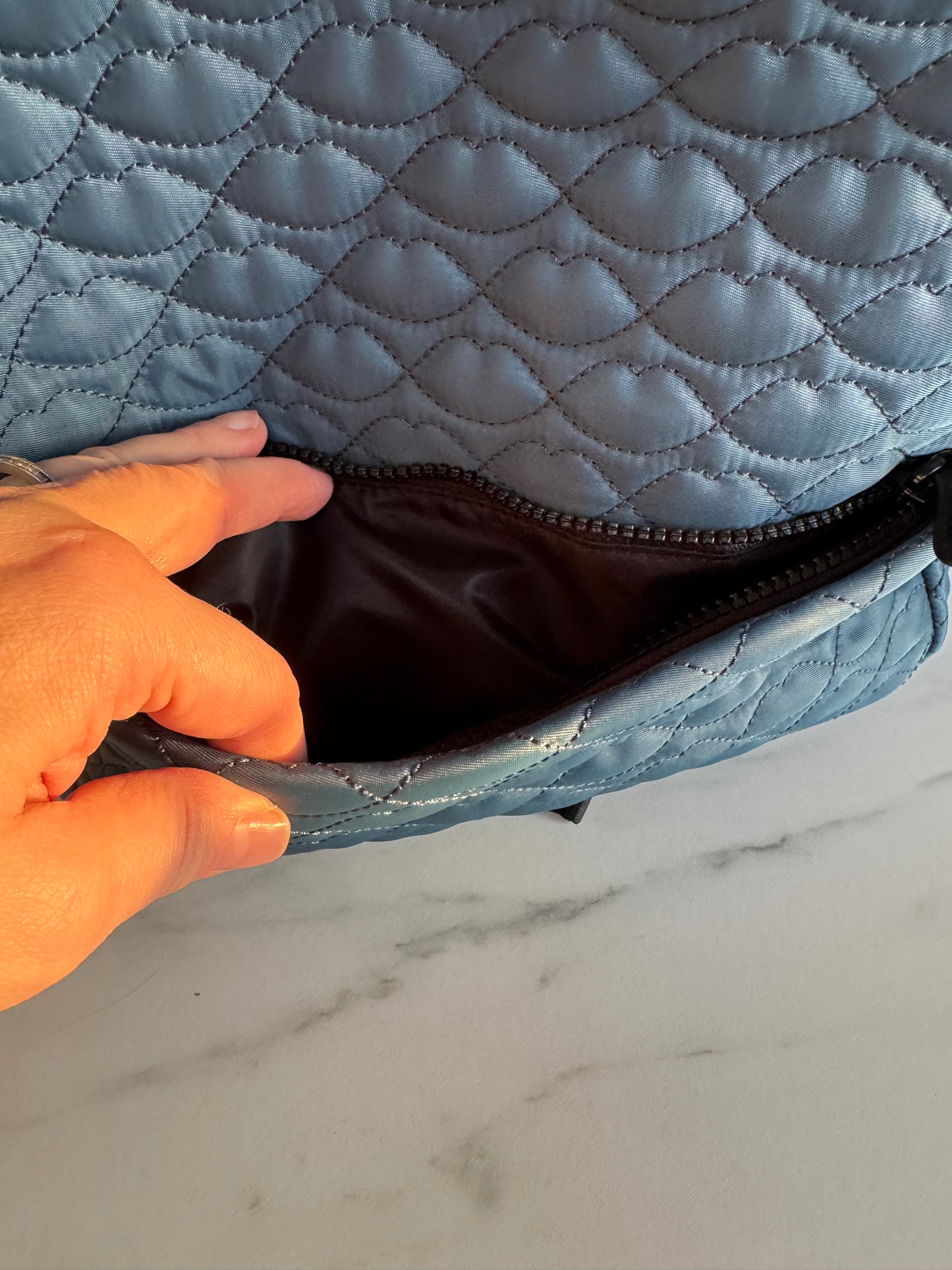 Lulu Guinness Tony Lips Backpack - Ink Blue