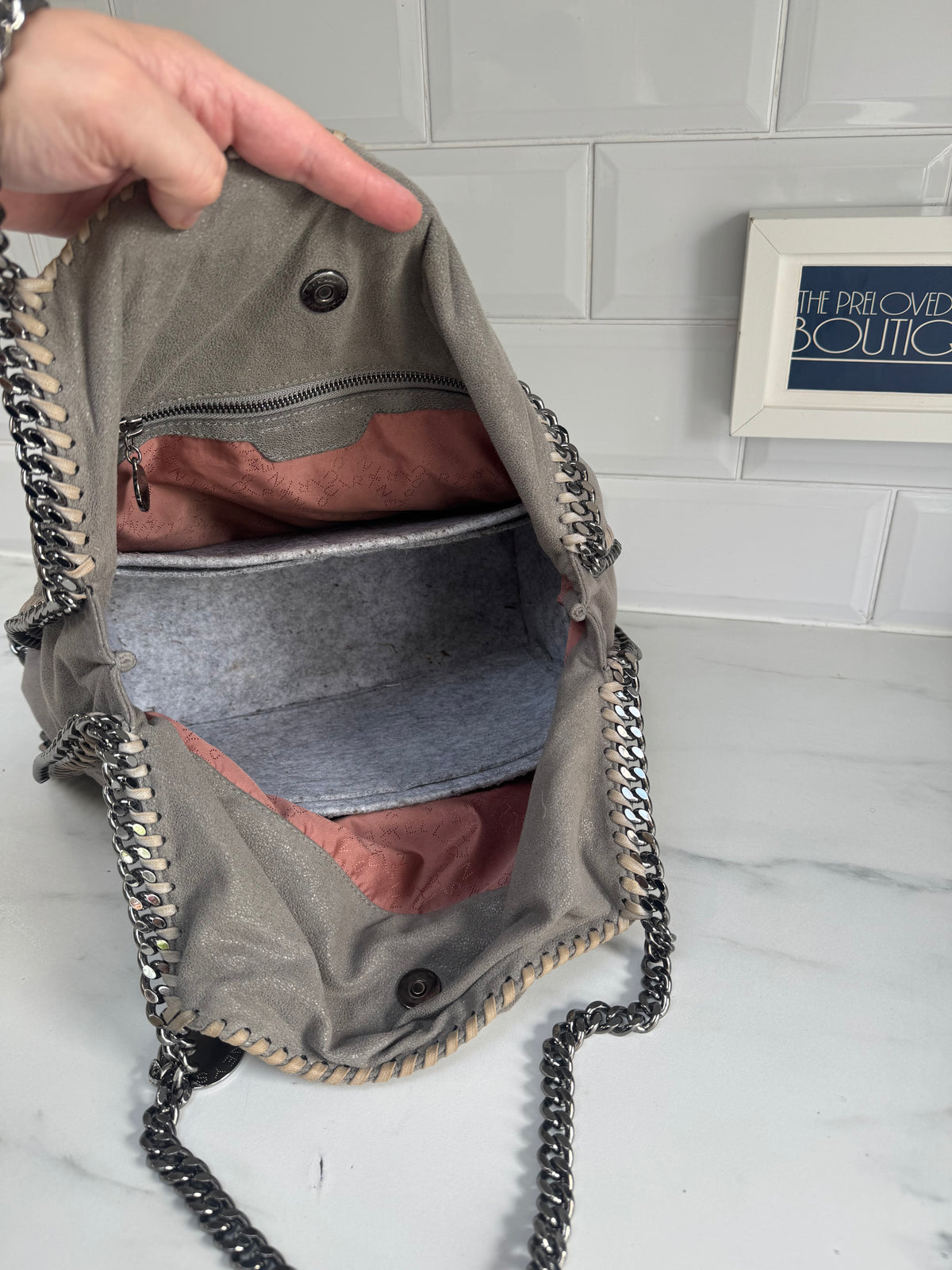 Stella McCartney Large Falabella - Grey