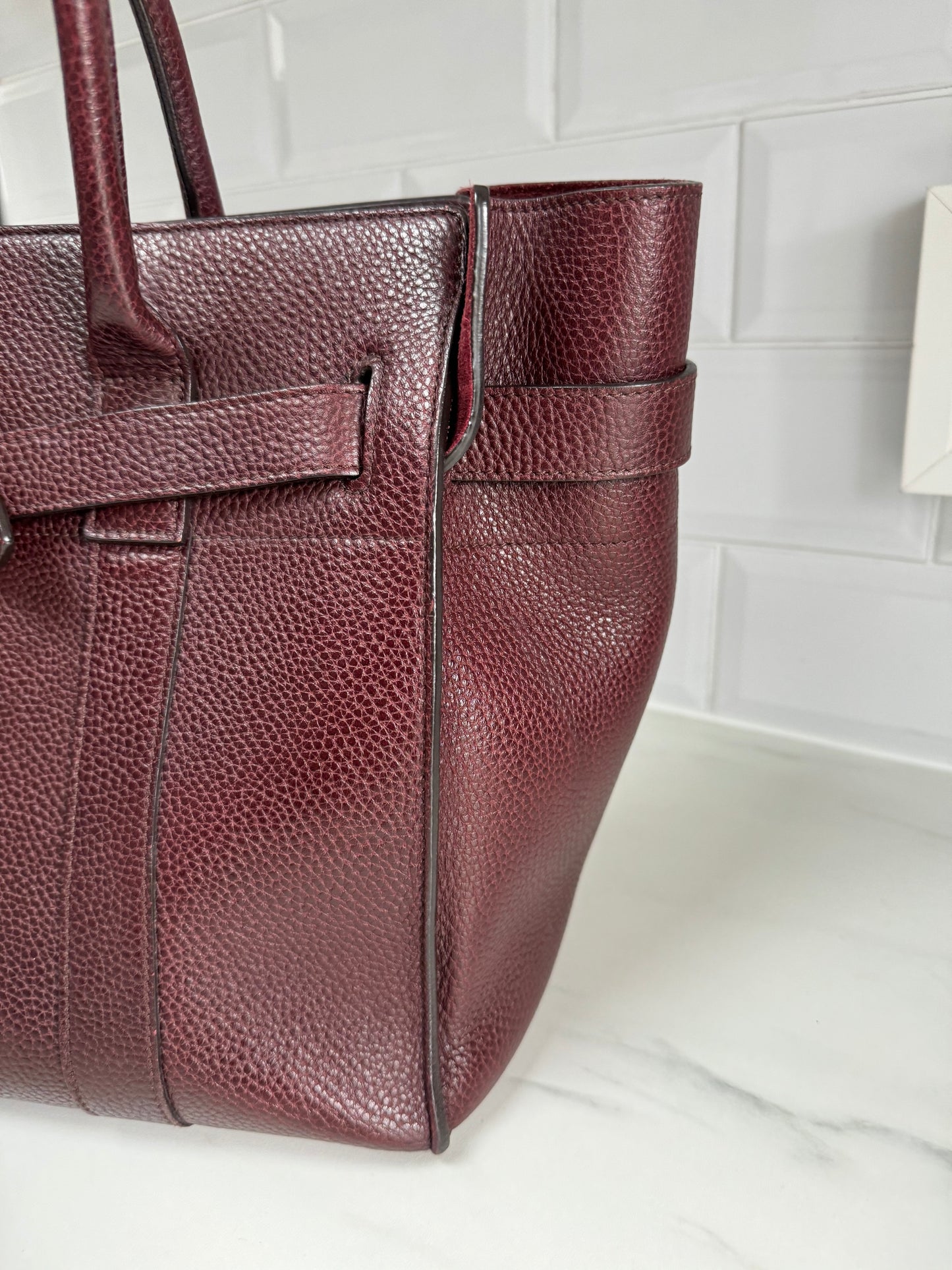 Mulberry Large Zipped Bayswater - Oxblood