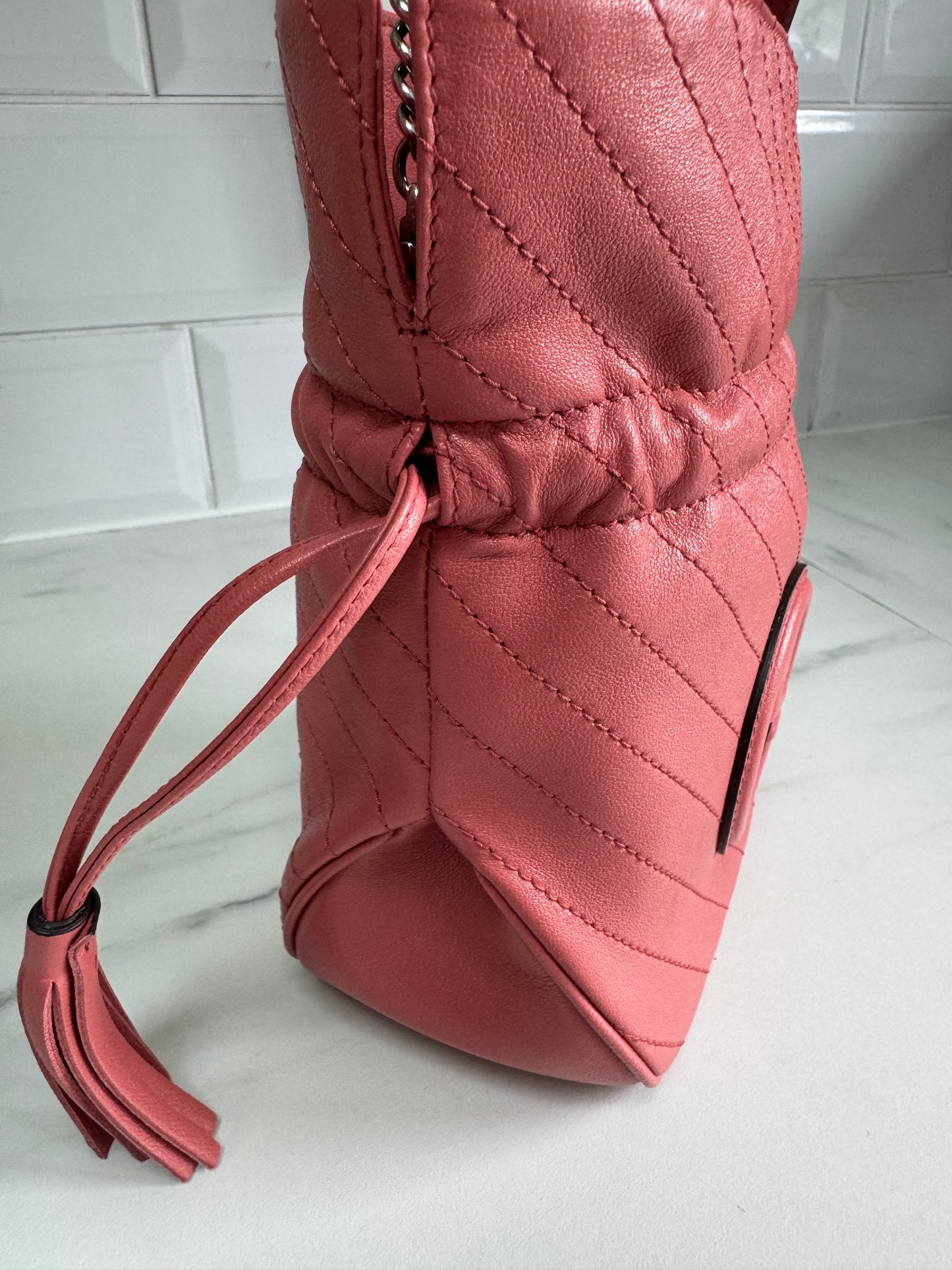 Gucci Blondie Mini Bucket Bag - Coral Pink