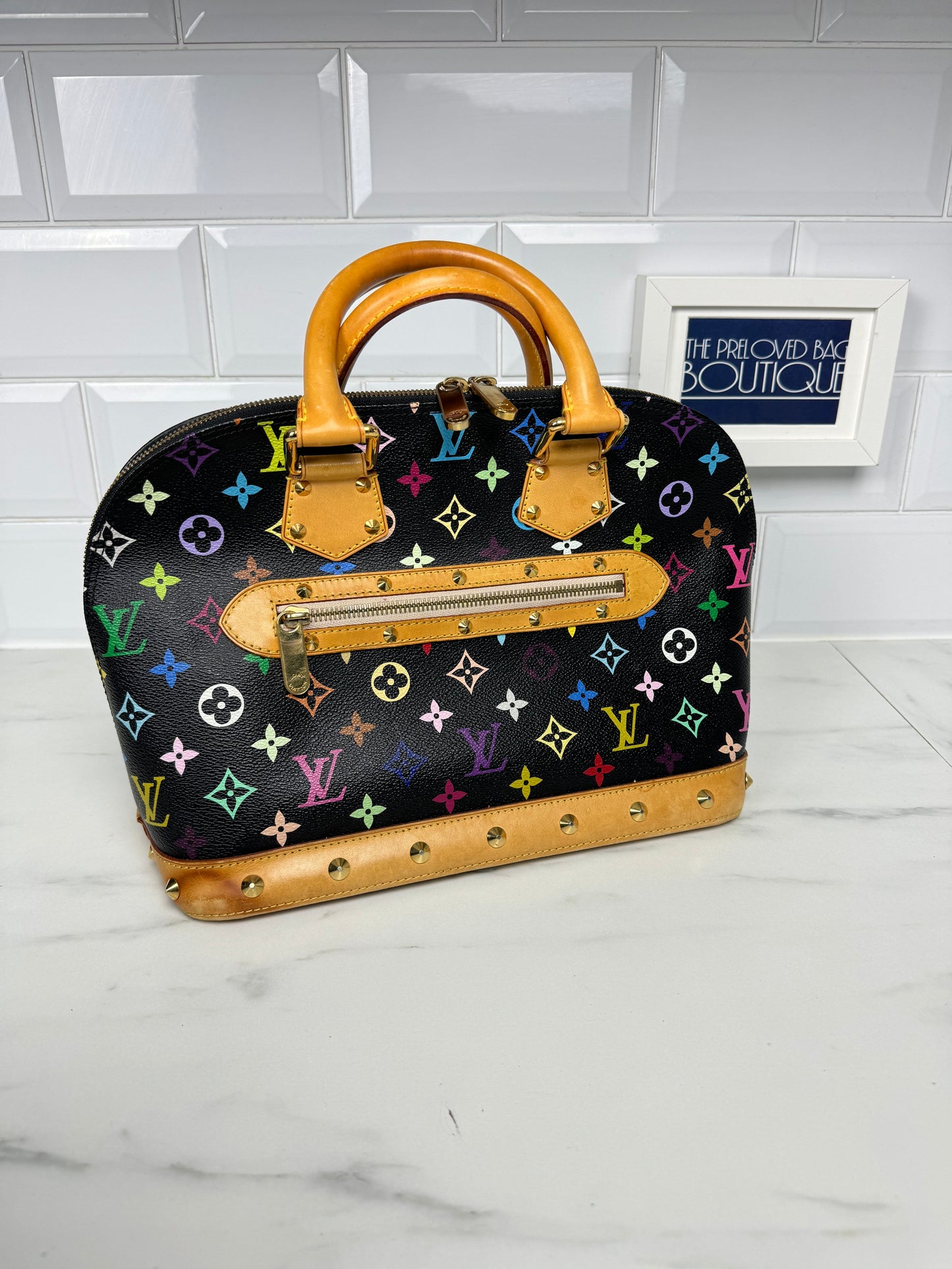 Louis Vuitton Noir Multicolore Alma PM