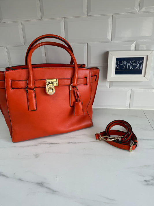 Michael Kors East West Hamilton Tote - Orange