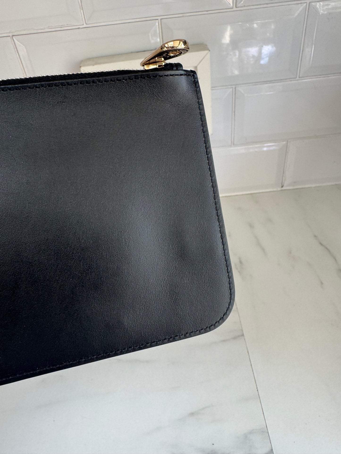 Mulberry Blossom Pouch - Black