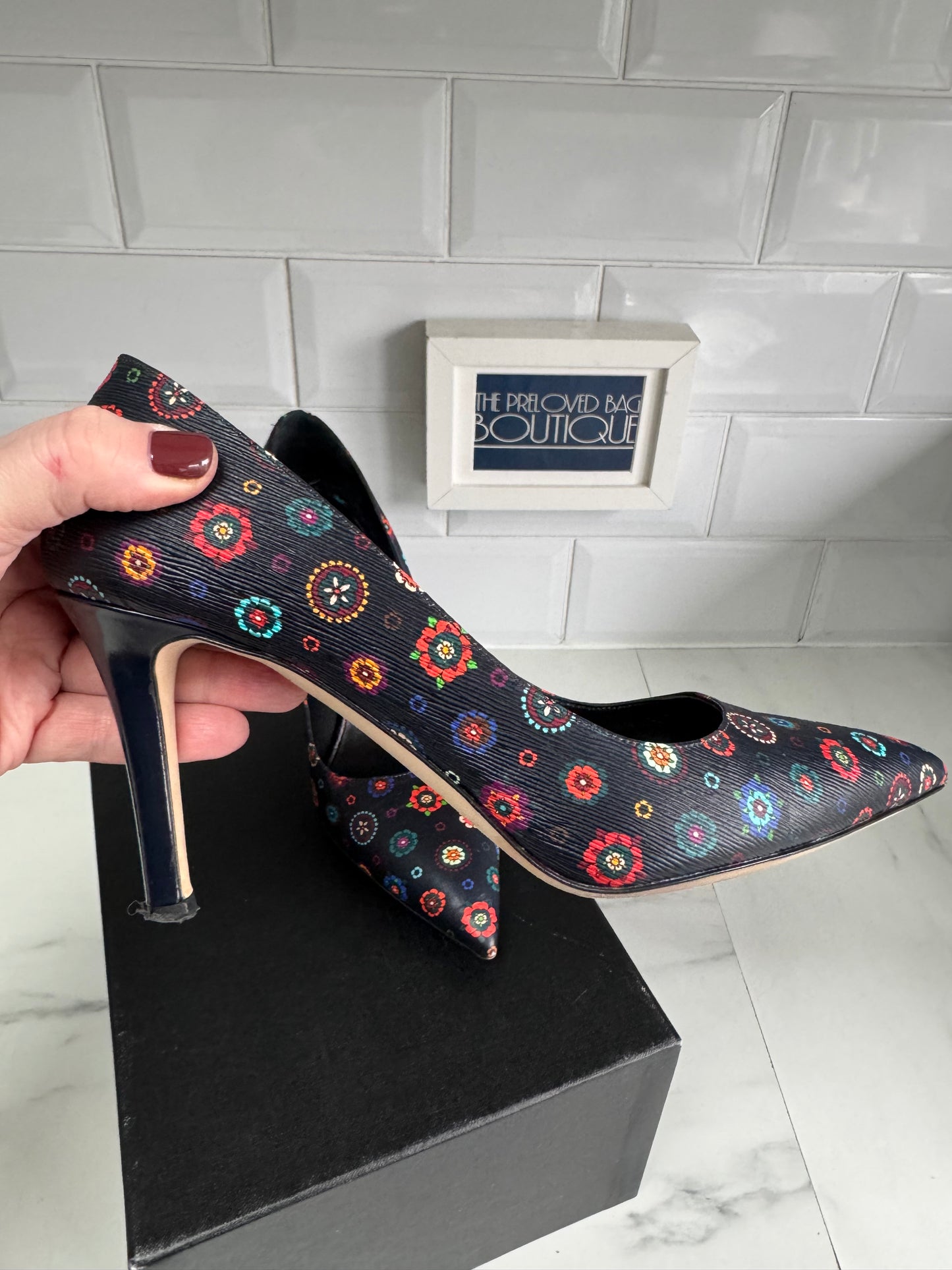 Paul Smith Patterned Heels - Blue, Red, Green, white