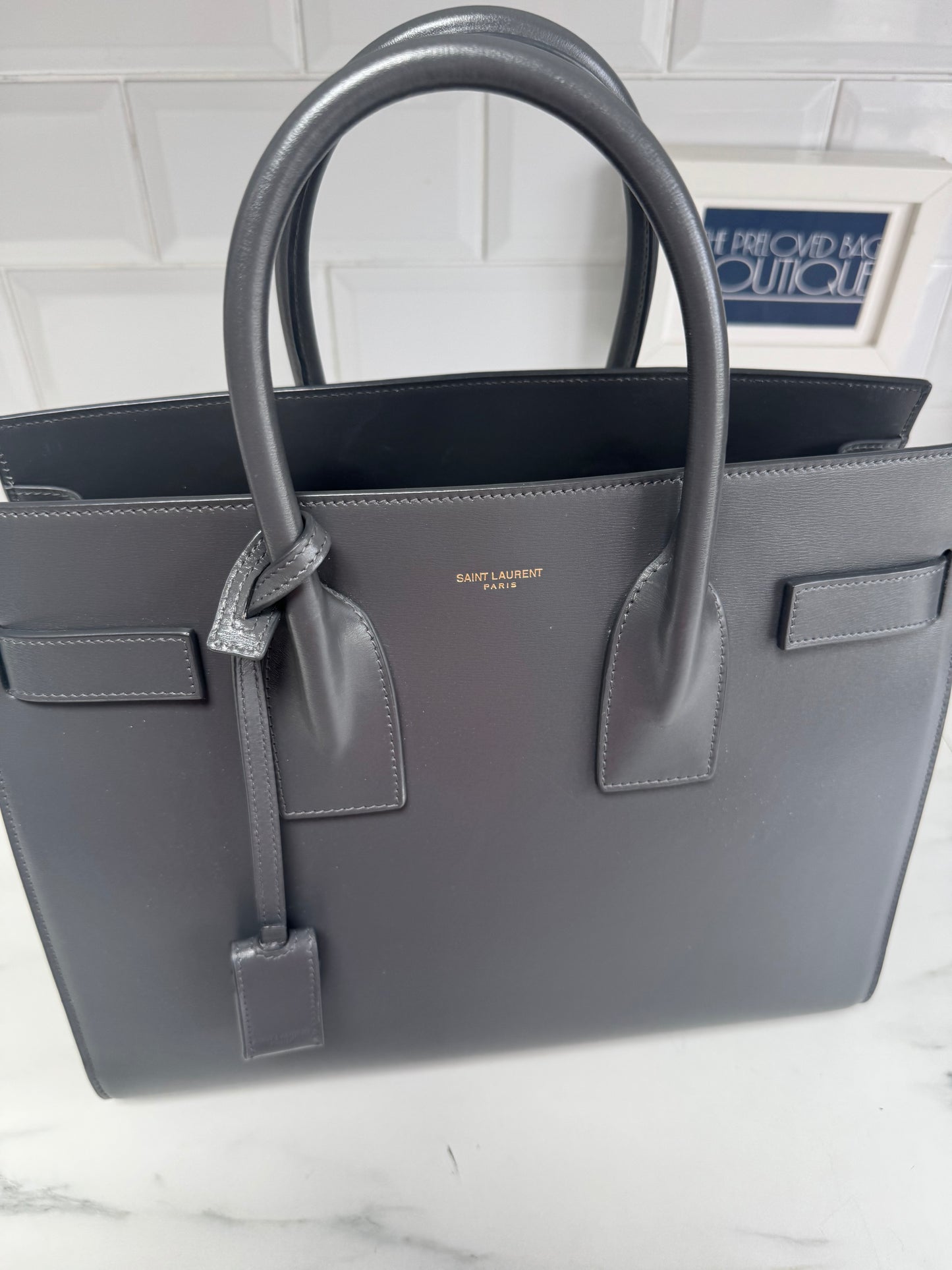 Saint Laurent (YSL) Small Sac Du Jour - Grey