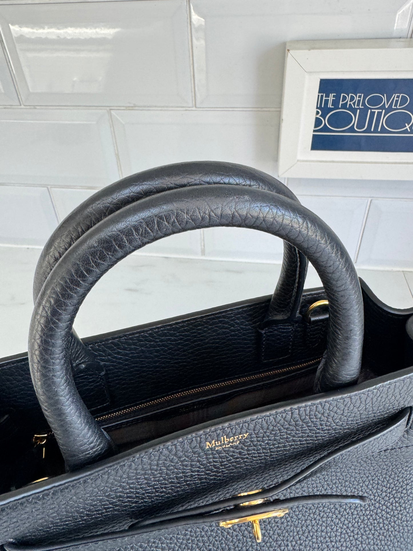 Mulberry Small Belted Bayswater - Black