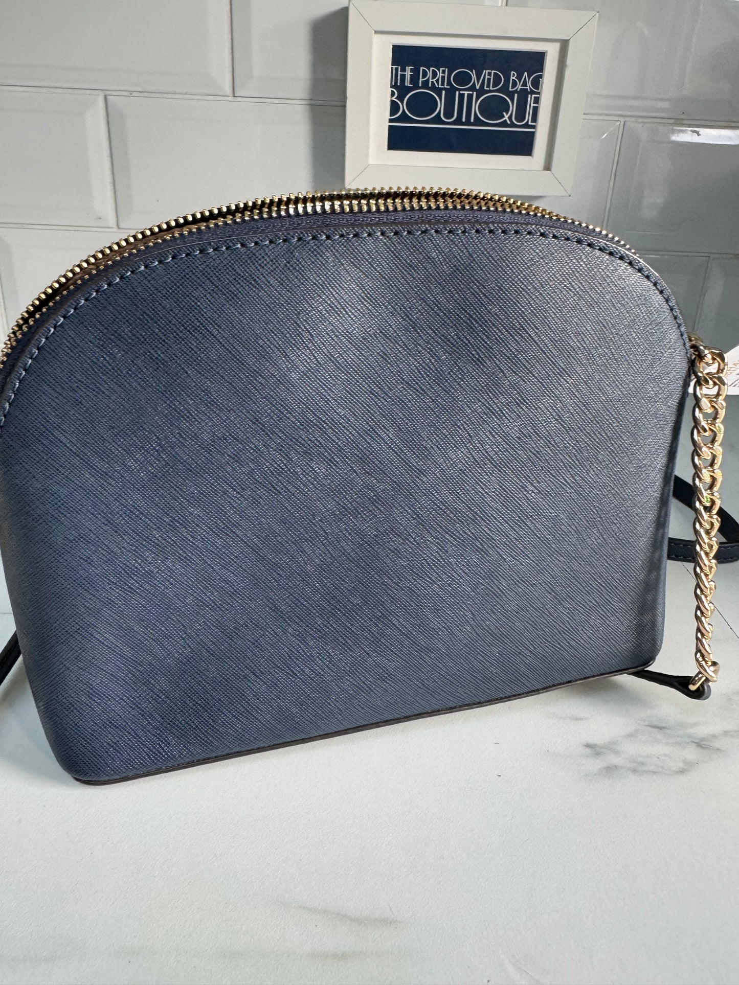 Michael Kors Emmy Dome shoulder bag - Navy blue