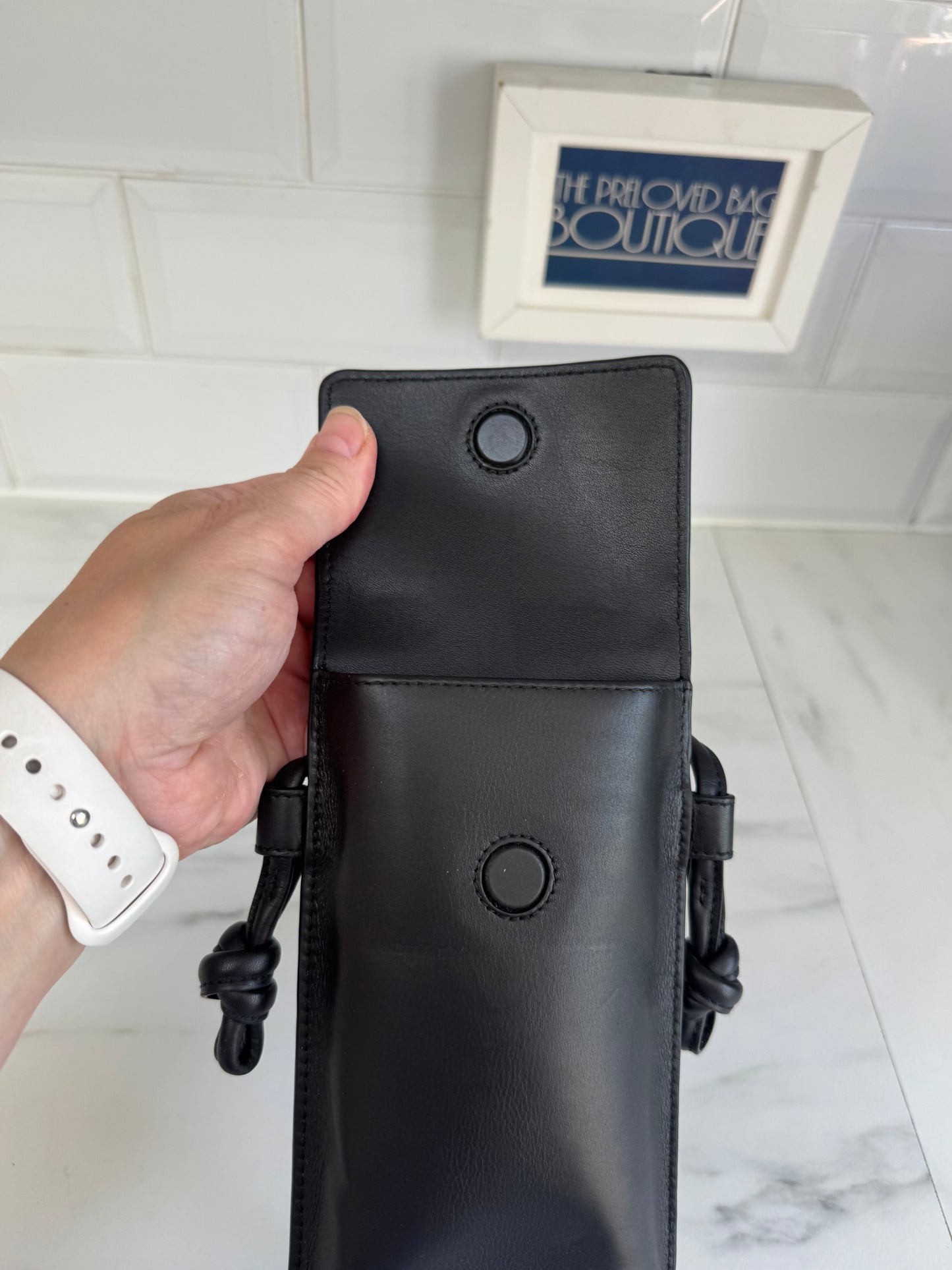 Aspinal of London Cross Body Phone Pouch - Black