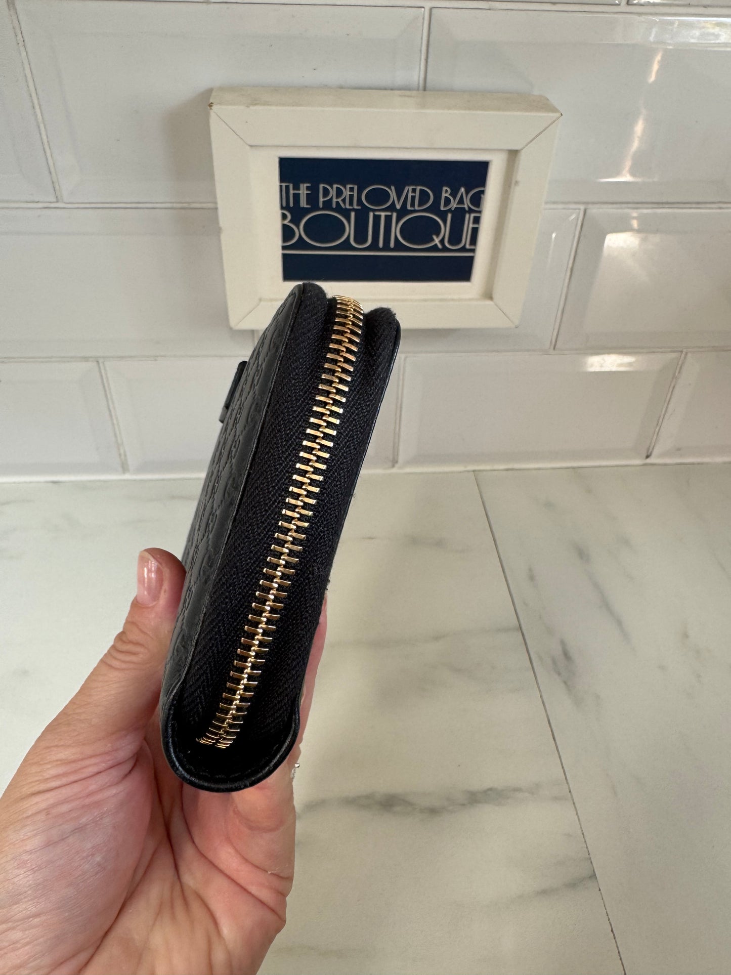 Gucci Guccissima Wallet - Black