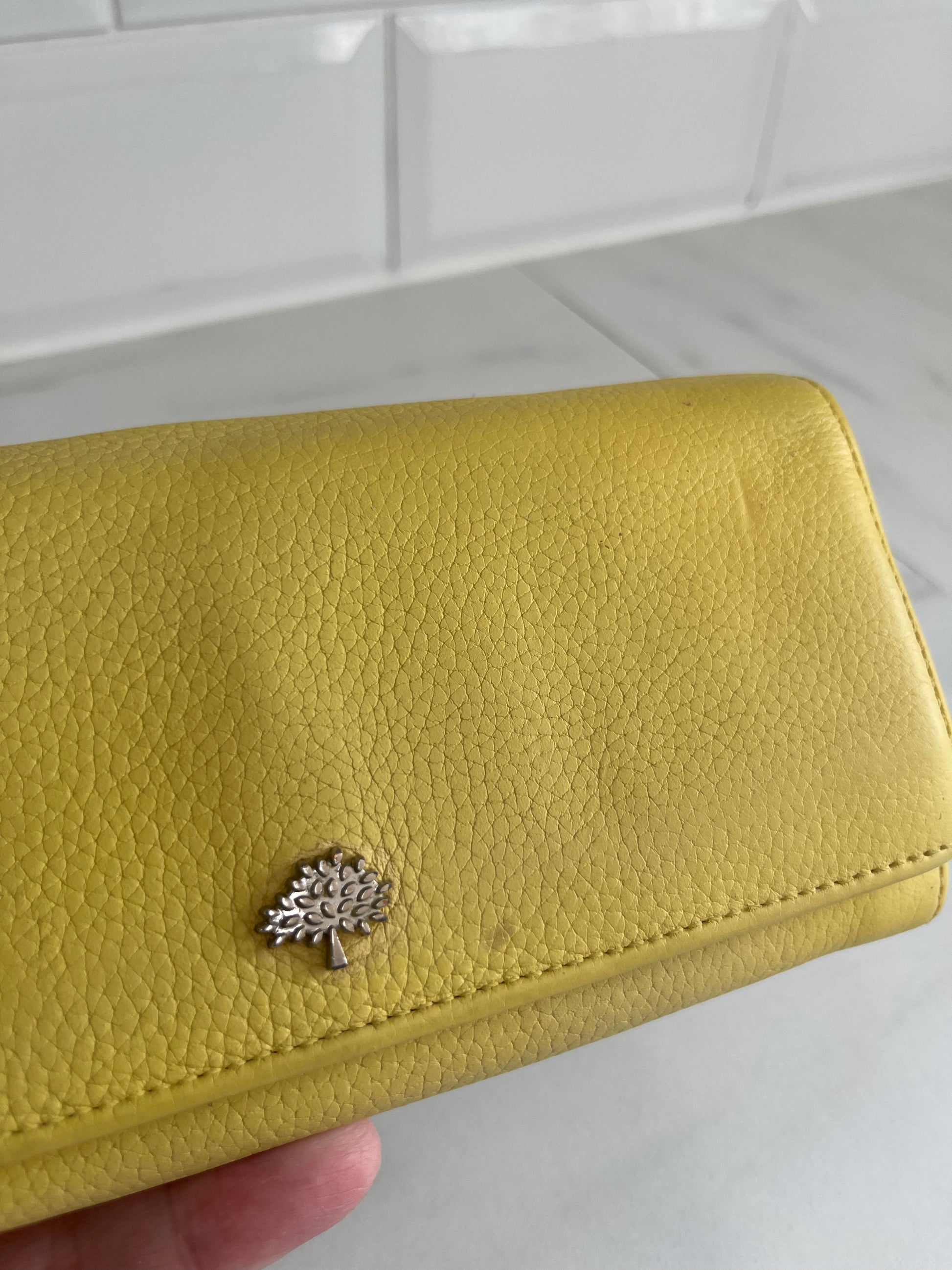 Mulberry Continental Wallet Yellow