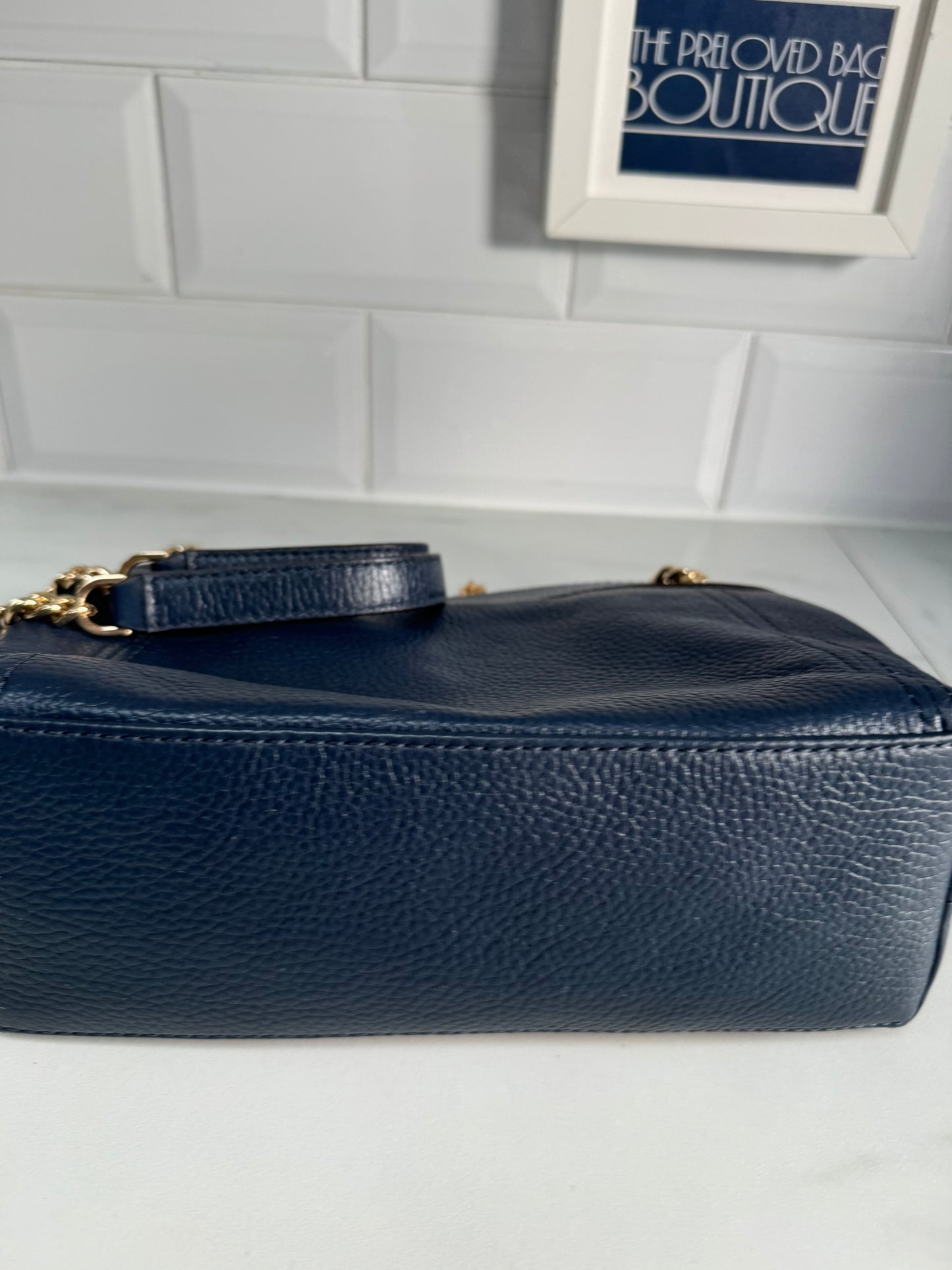 Michael Kors Jet Set Medium Shoulder Bag - Navy Blue