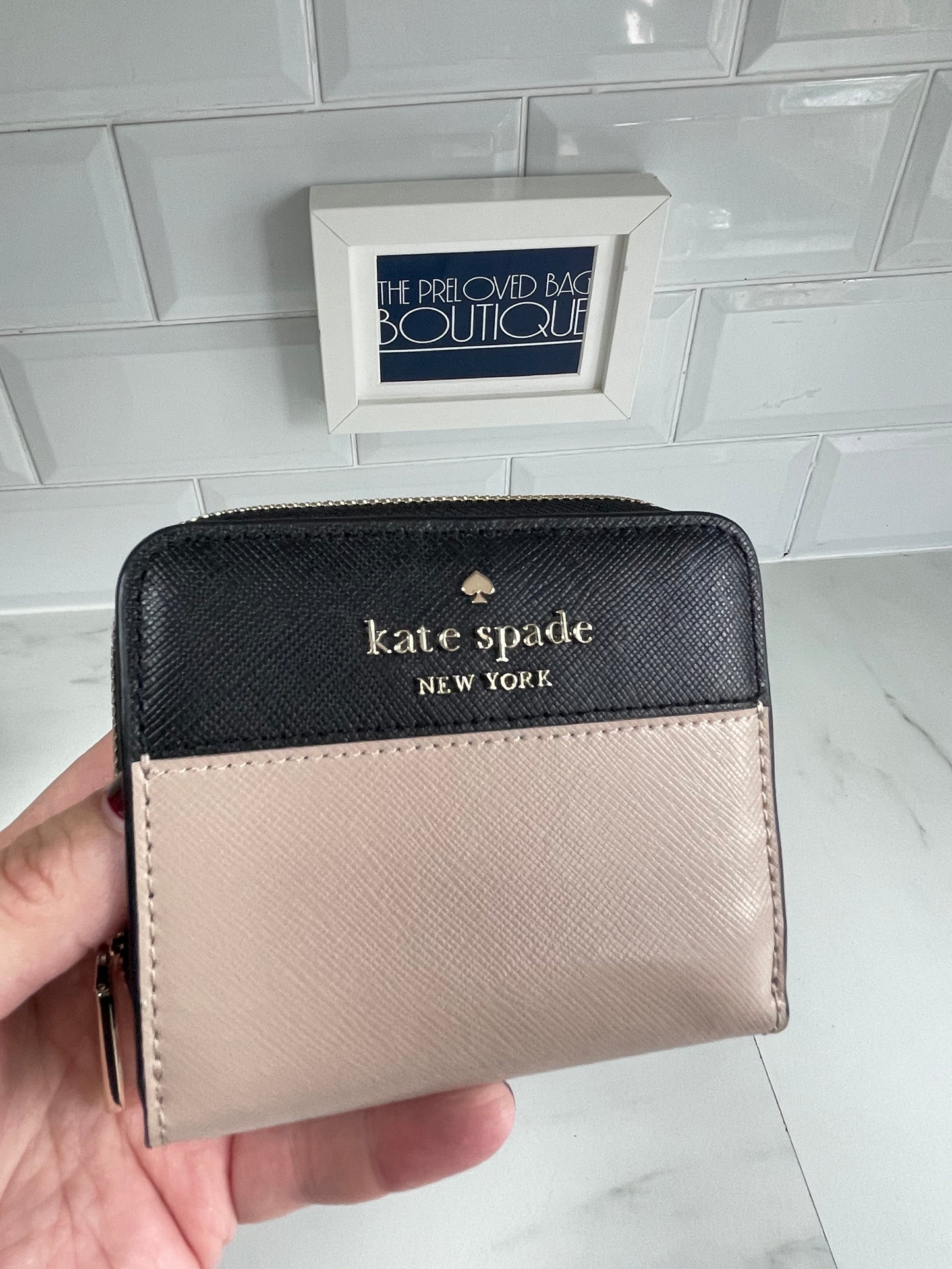 Kate Spade Staci Purse - Black, Neutral & White