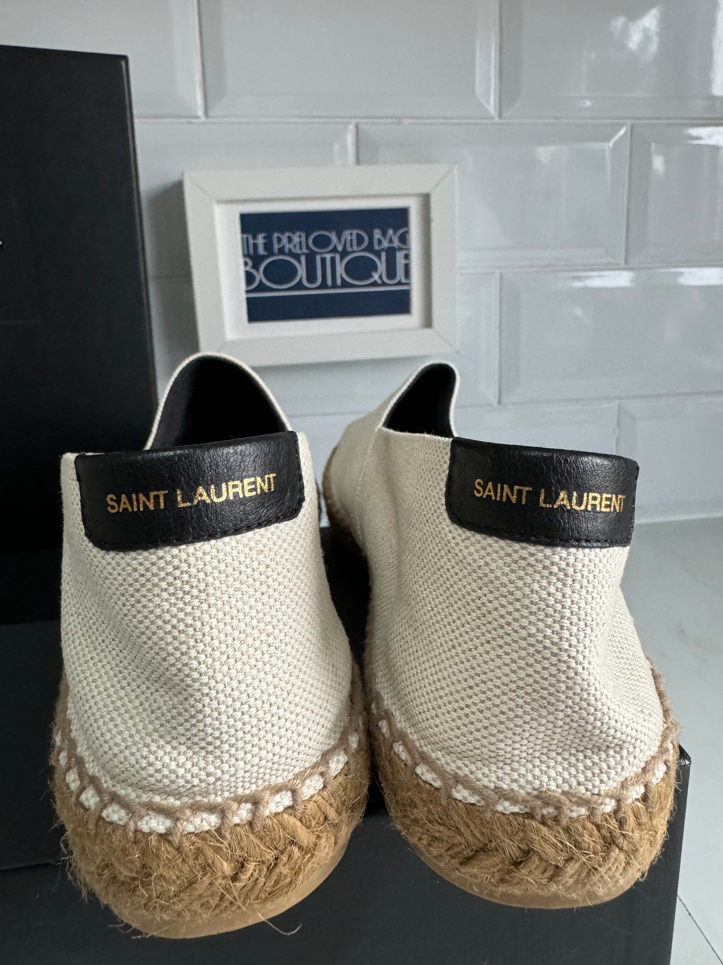 Saint Laurent Espadrilles - Cream