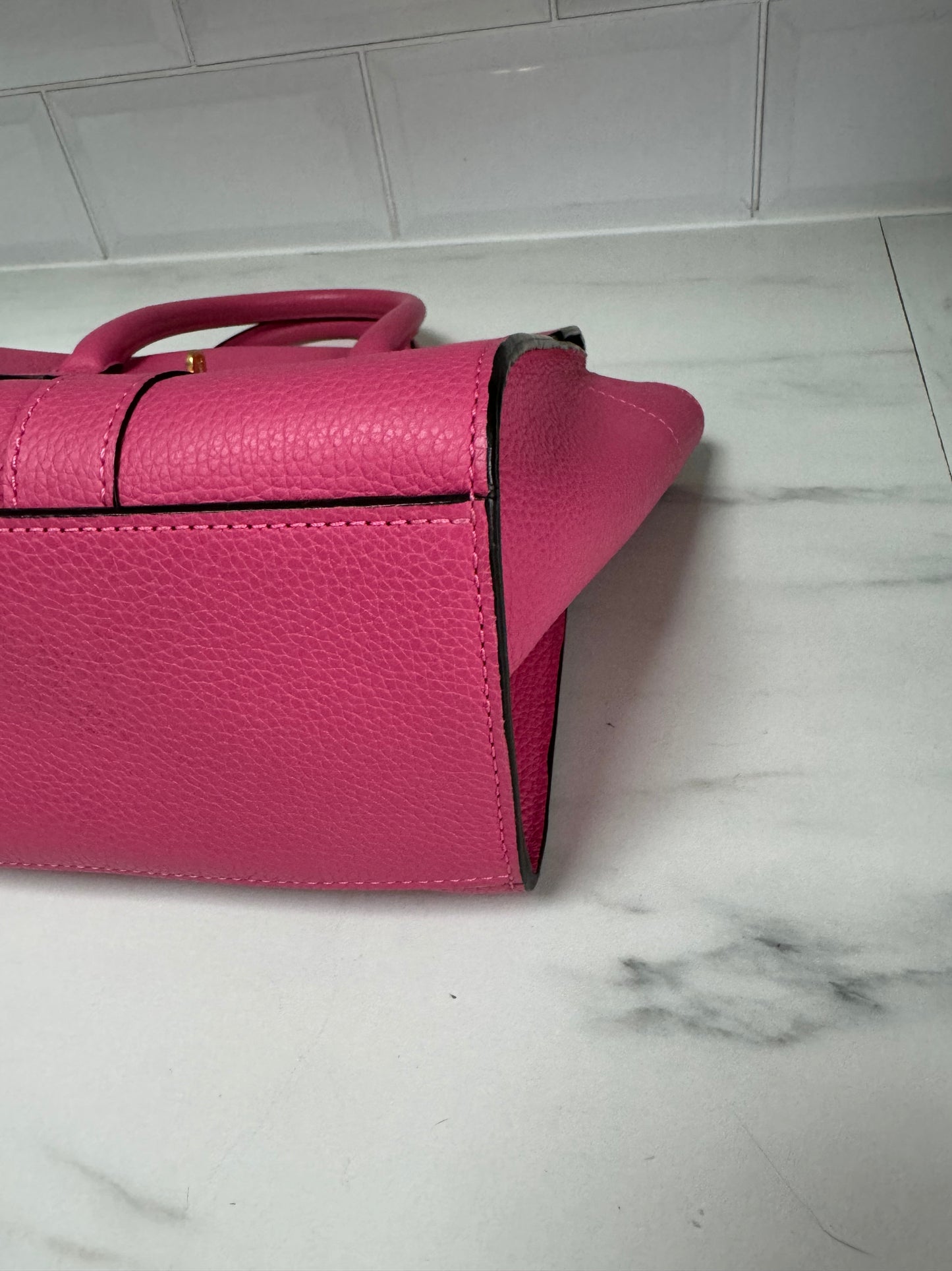 Mulberry Small Bayswater with strap - Candy Pink