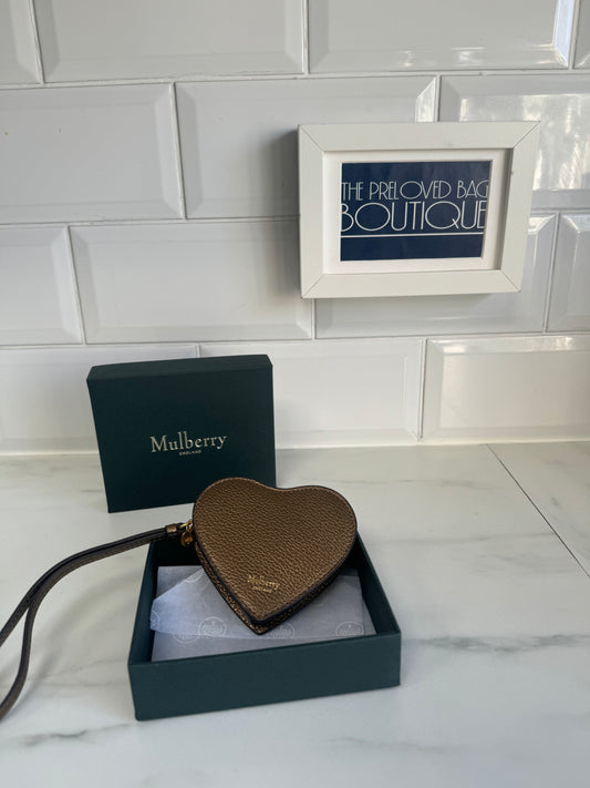 Mulberry Heart Coin Purse - Bronze