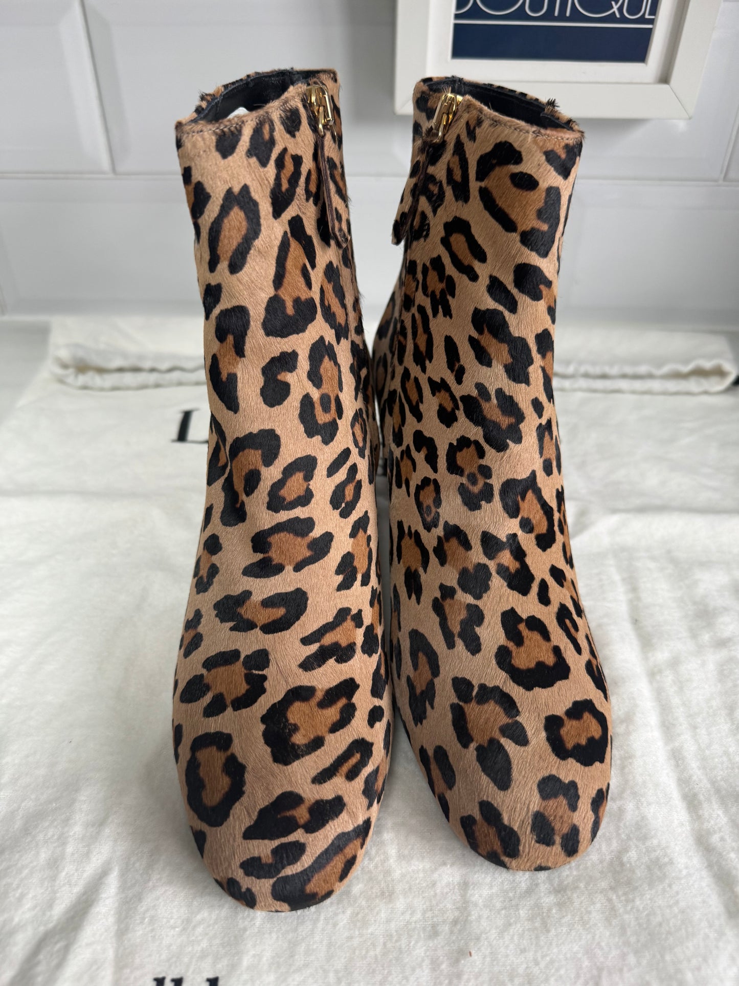 LK Bennett Simi Ankle Boots - Leopard Print