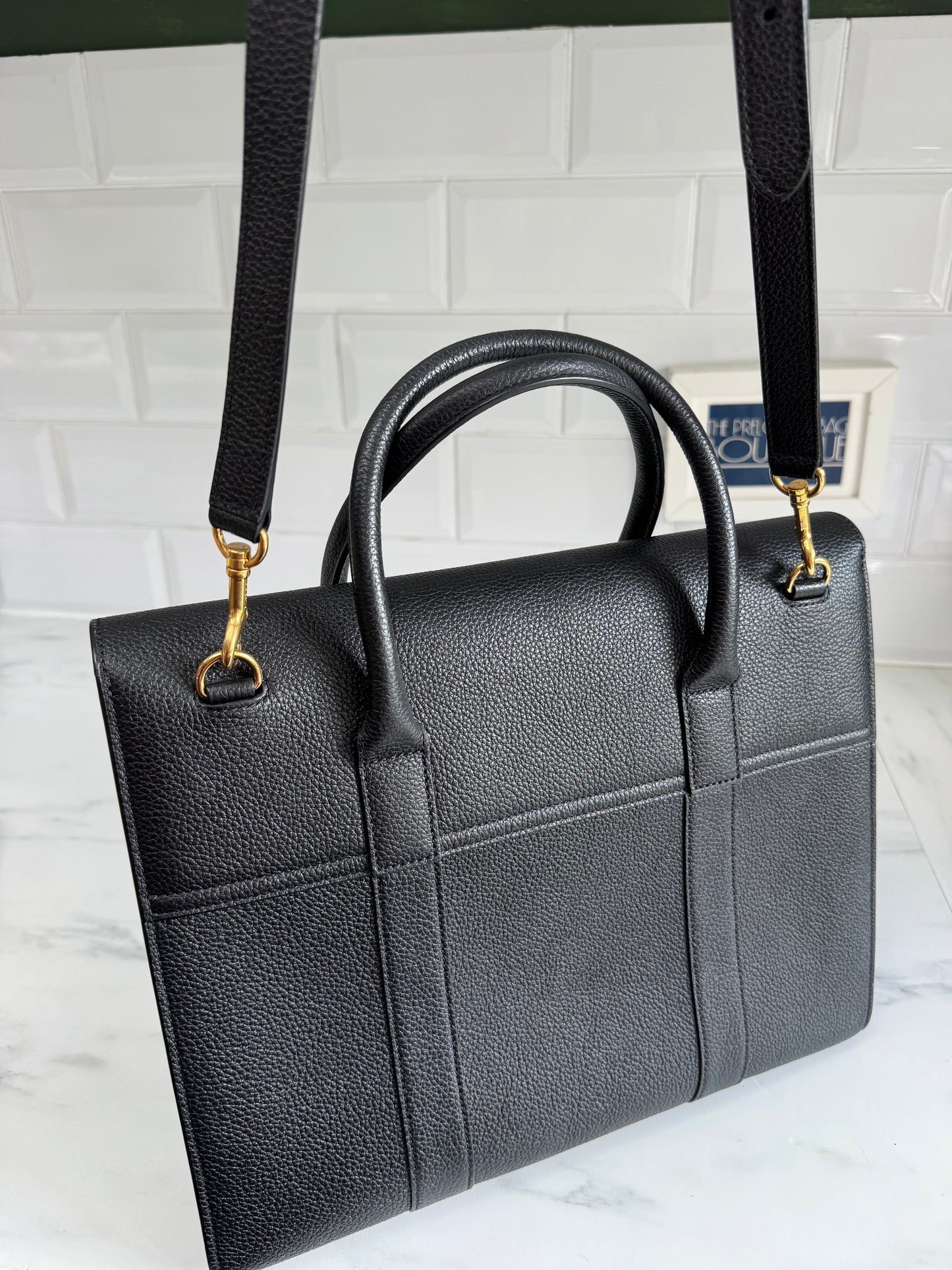 Mulberry Bayswater with Strap - Black