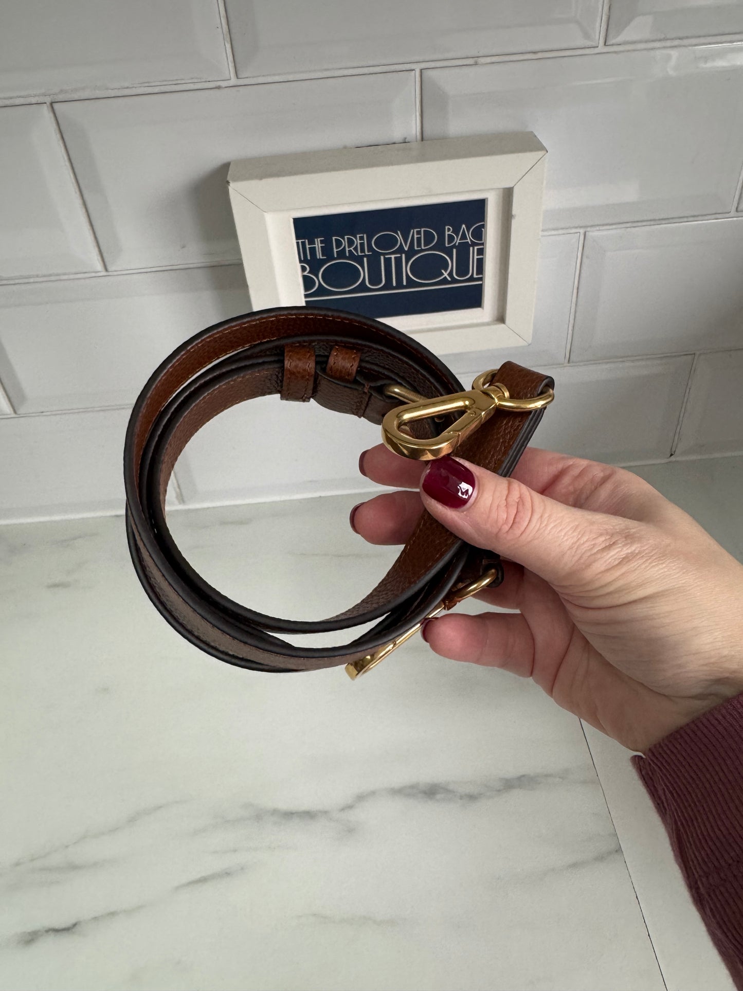 Mulberry Leather Strap - Oak