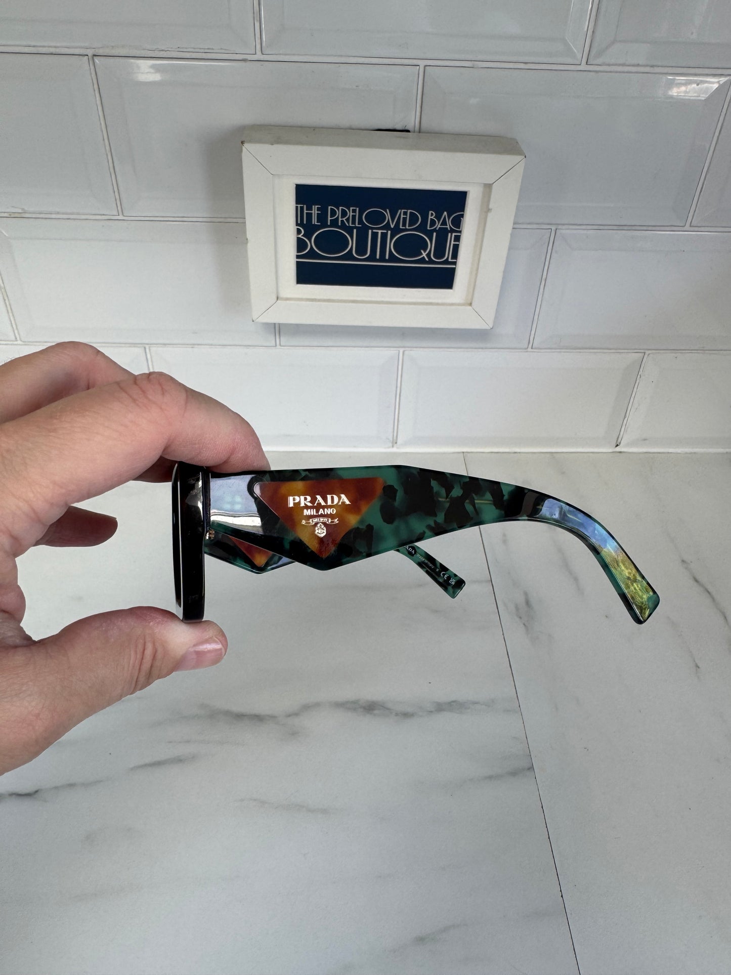 Prada PR23YS Sunglasses - Black and Green